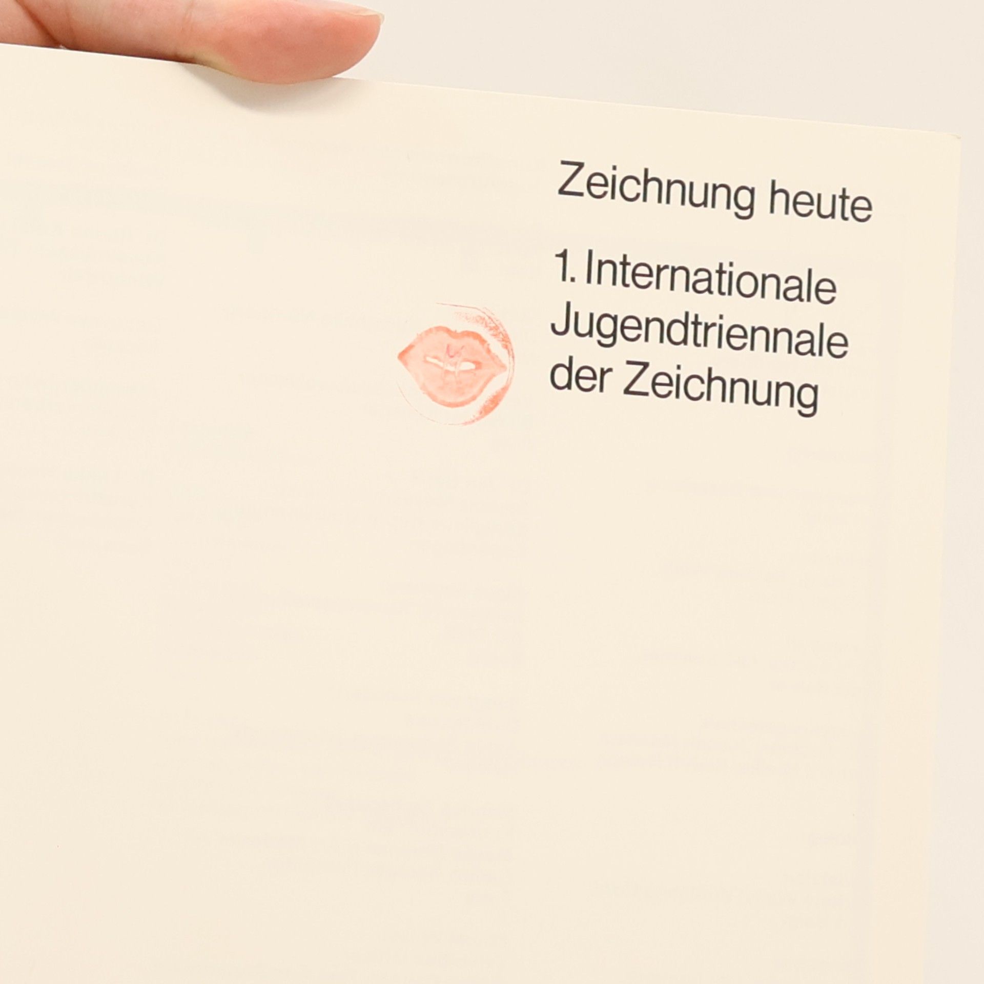 Autorenkollektiv Zeichnung heute. 1. Internationale Jugendtriennale der Zeichnung