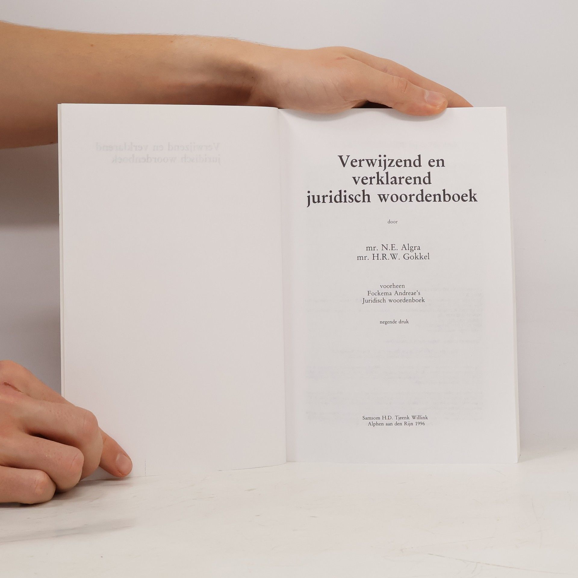 N. E. Algra Juridisch Woordenboek