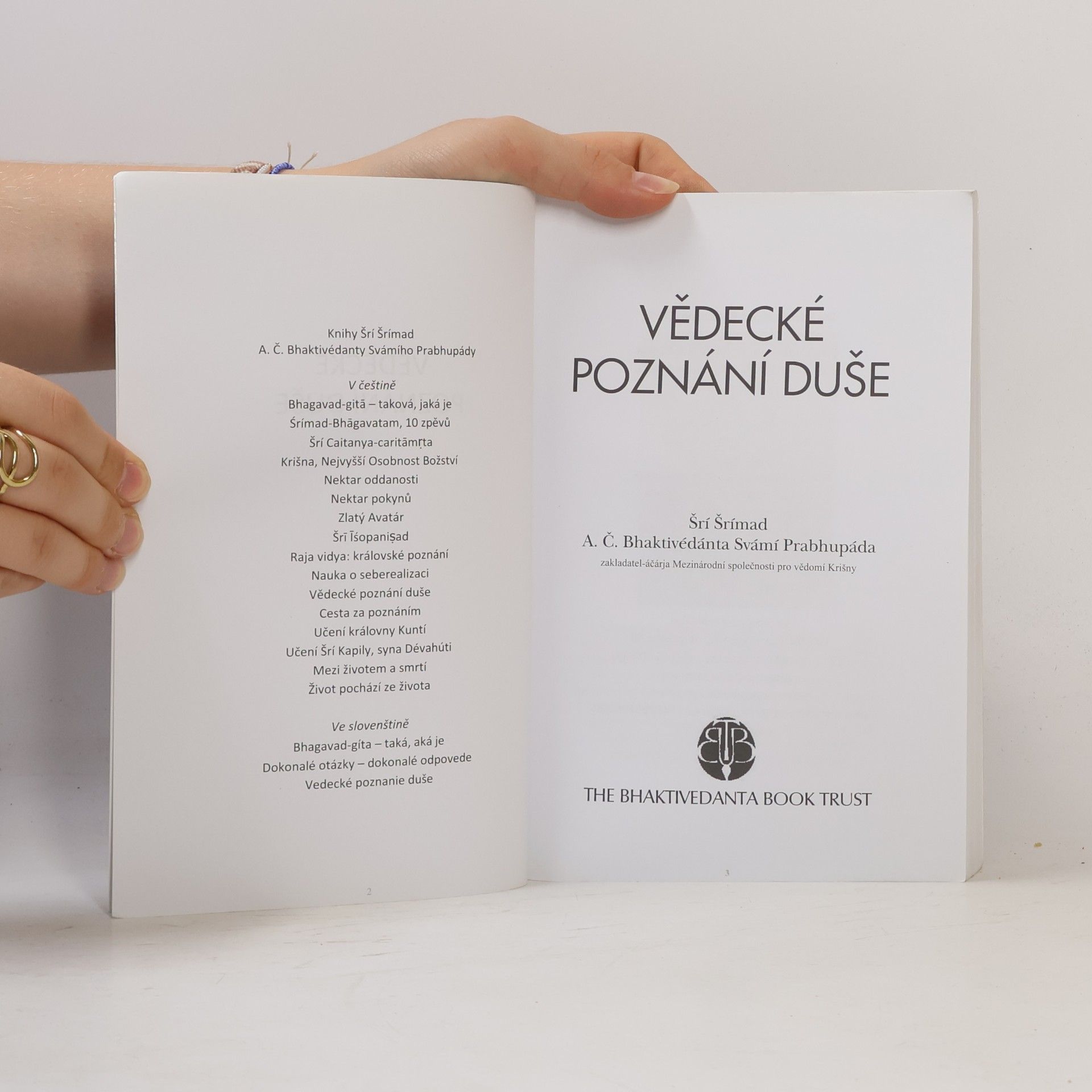 A. C. Bhaktivédánta Svámí Prabhupáda Vědecké poznání duše