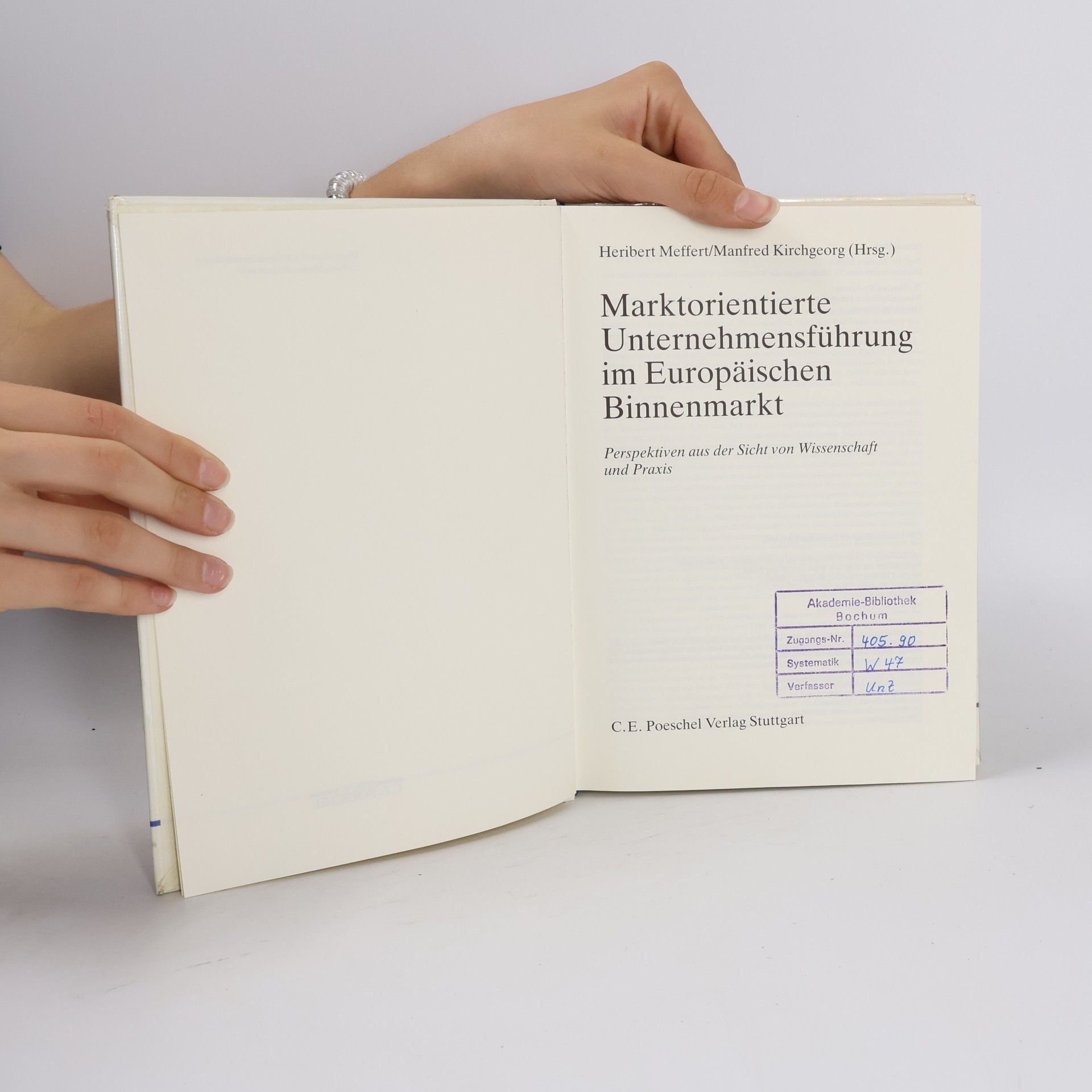 Heribert Meffert Marktorientierte Unternehmensführung im Europäischen Binnenmarkt
