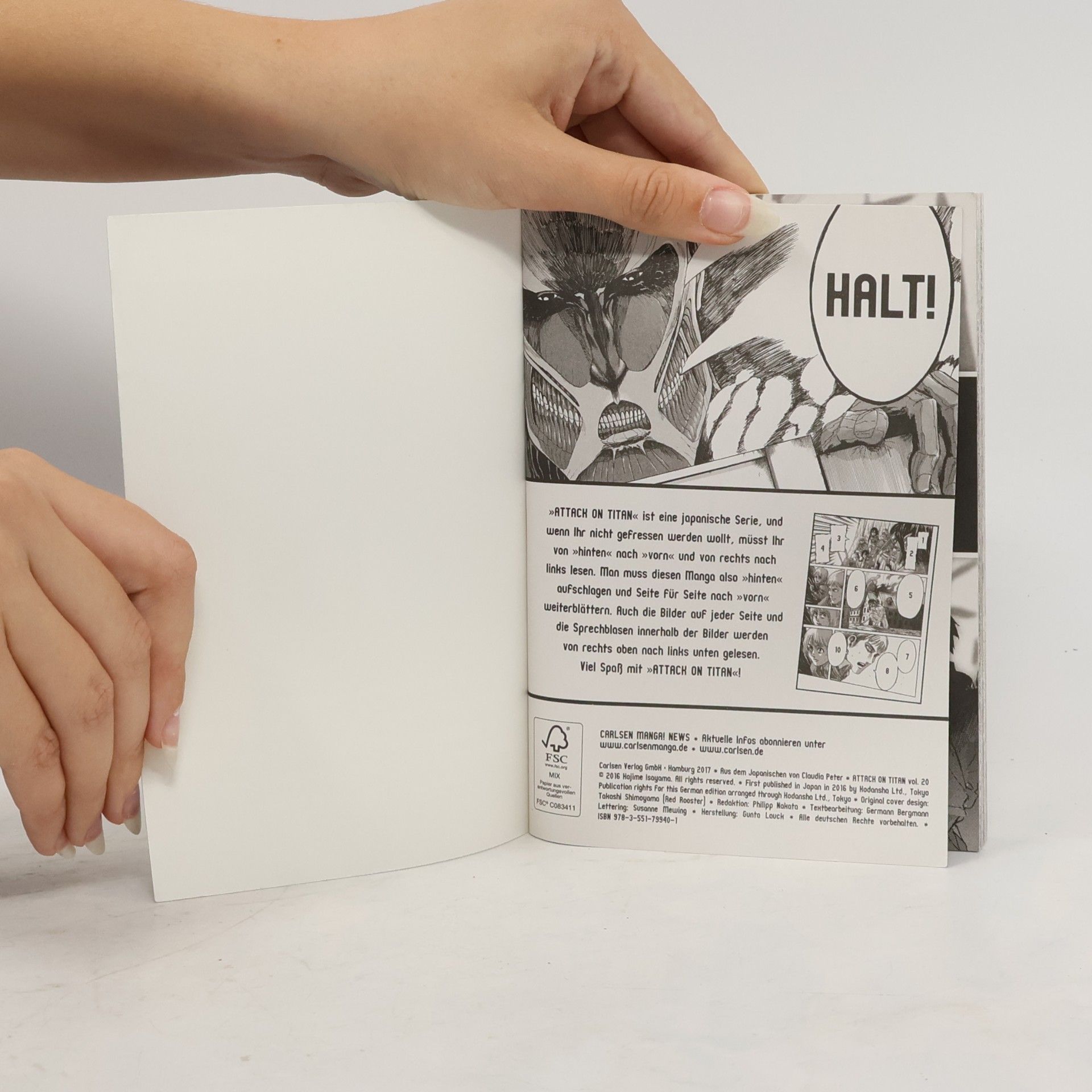 Hajime Isayama Attack on Titan, Band 20 im Sammelschuber mit Extra