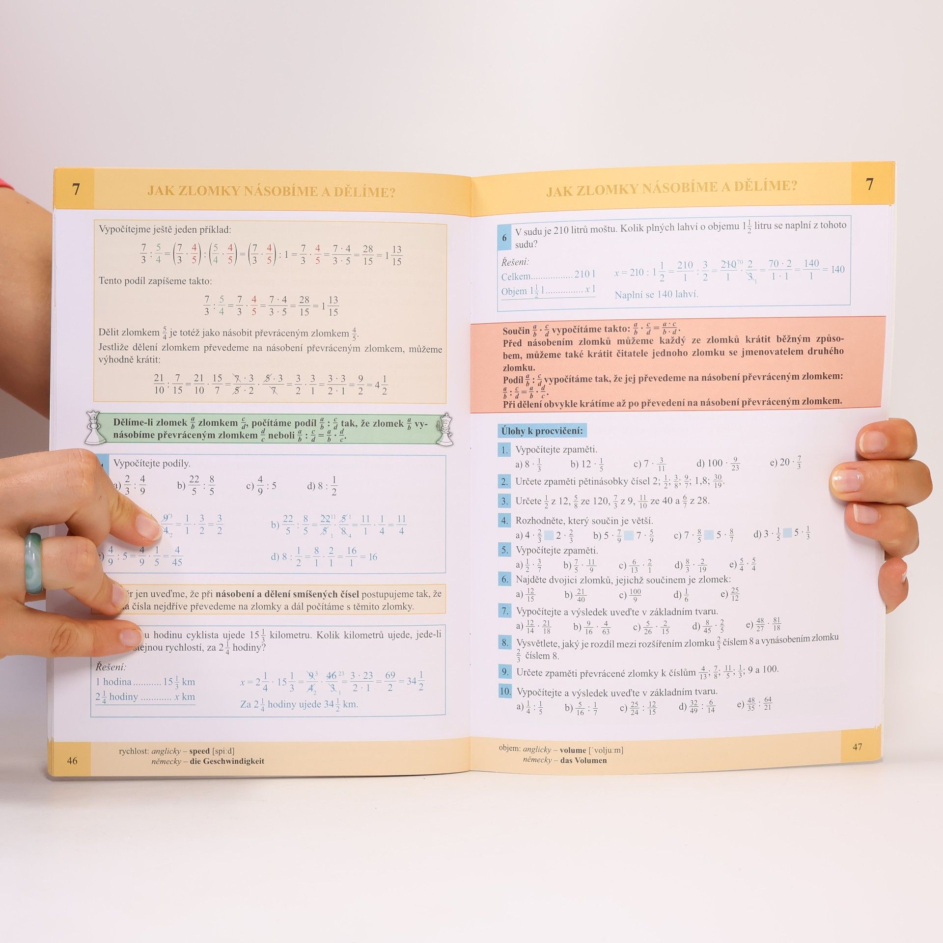 Michaela Jedličková Matematika: zlomky, poměr