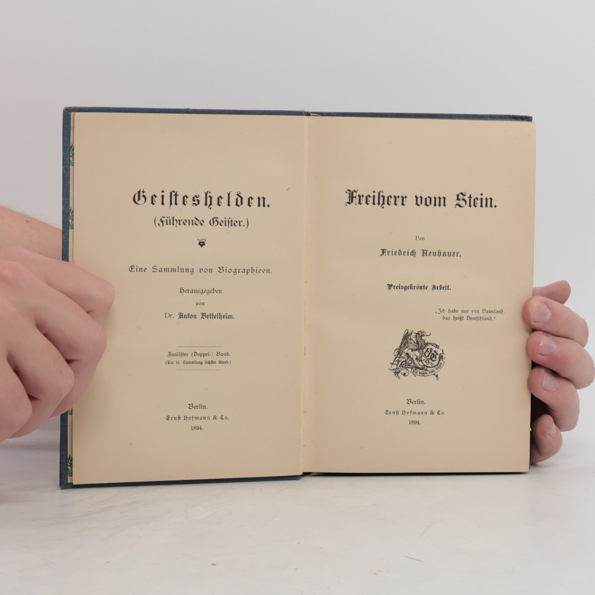 Anton Bettelheim Geisteshelden