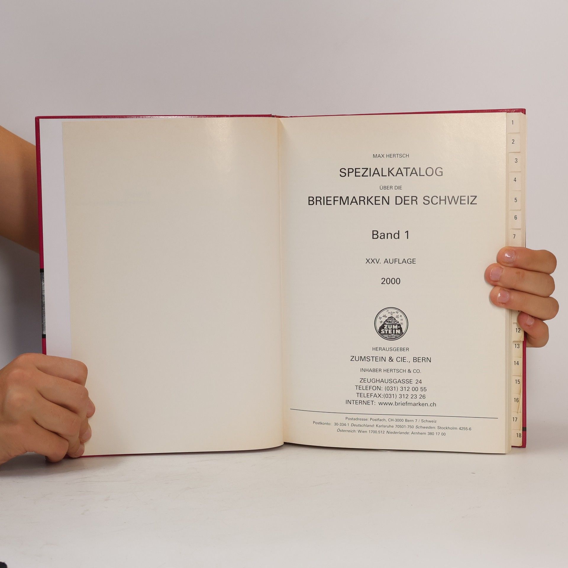 Autorenkollektiv Zumstein - spezialkatalog schweiz 1