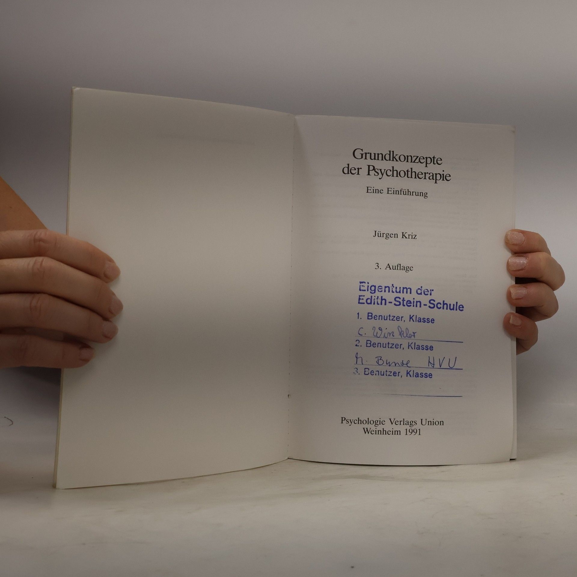 Jürgen Kriz Grundkonzepte der Psychotherapie