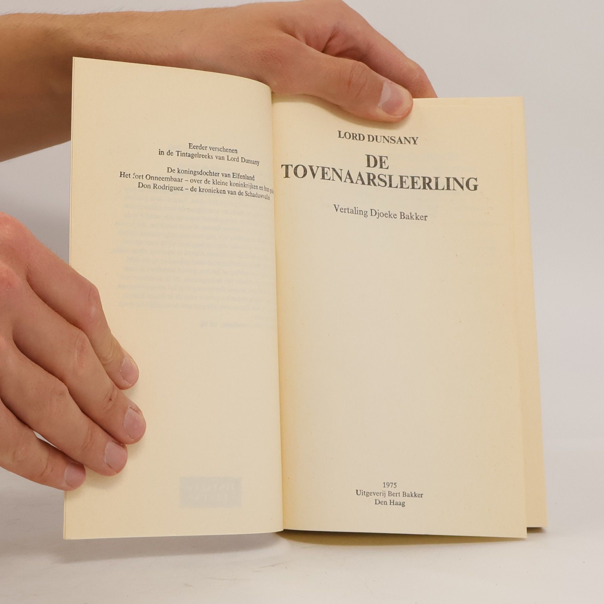 Lord Dunsany De Tovenaarsleerling