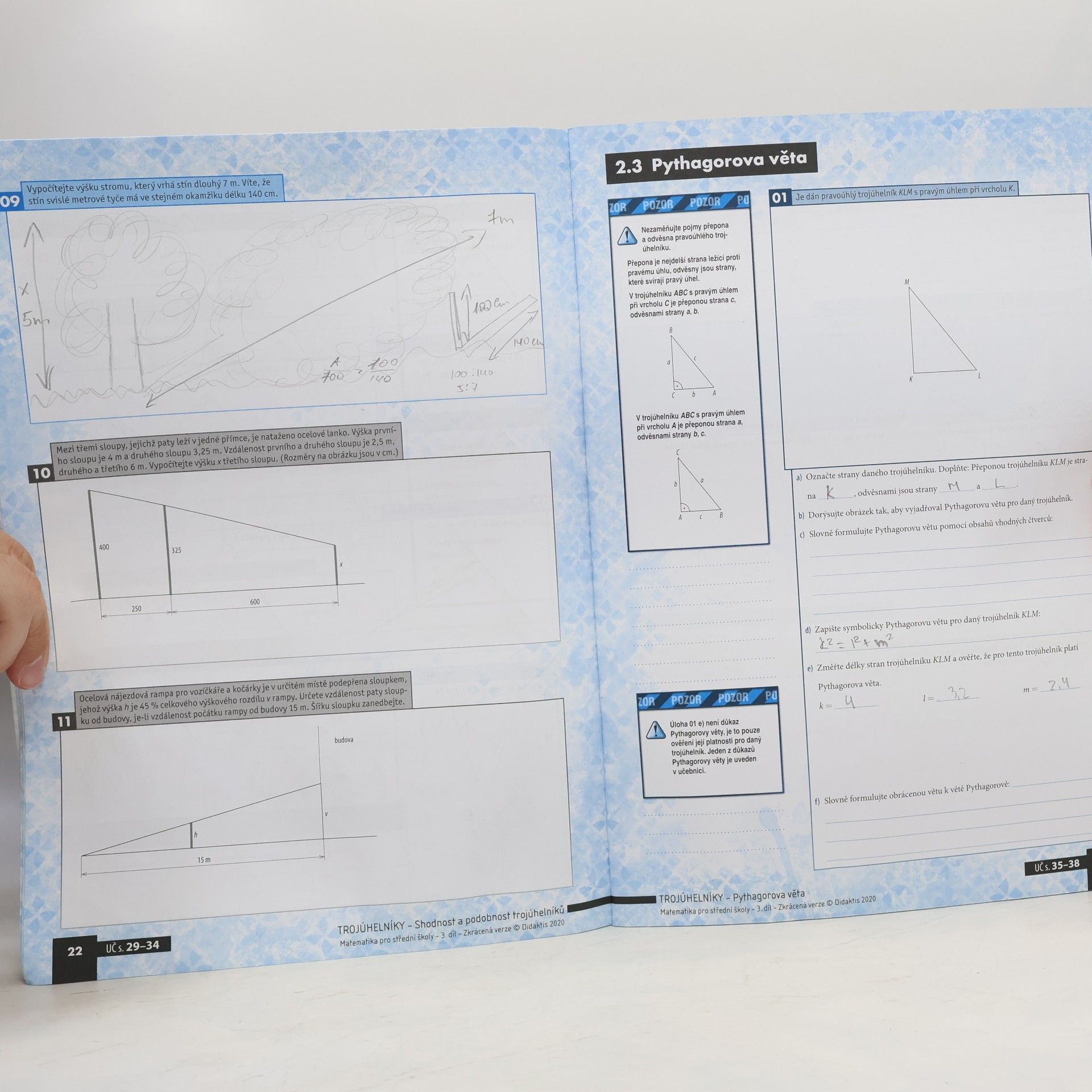 Kolektiv autorů Matematika pro střední školy - 3. díl zkrácená verze. Planimetrie - pracovní sešit