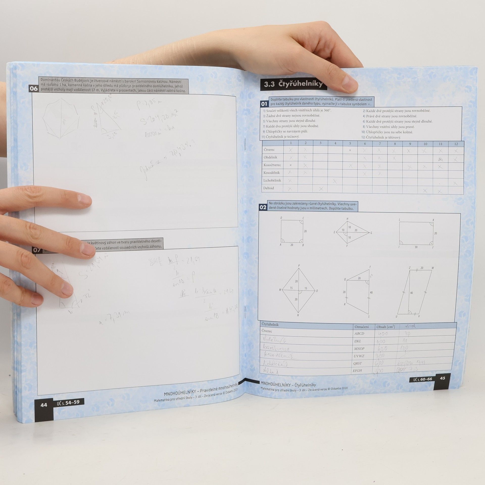 Various authors Matematika pro střední školy - 3. díl zkrácená verze. Planimetrie - pracovní sešit
