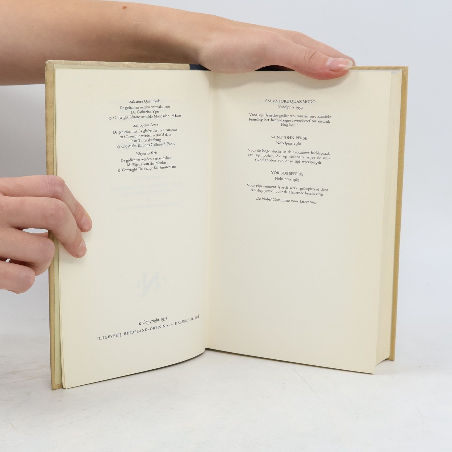 Salvatore Quasimodo Pantheon der Nobelprijsdragers voor Literatuur