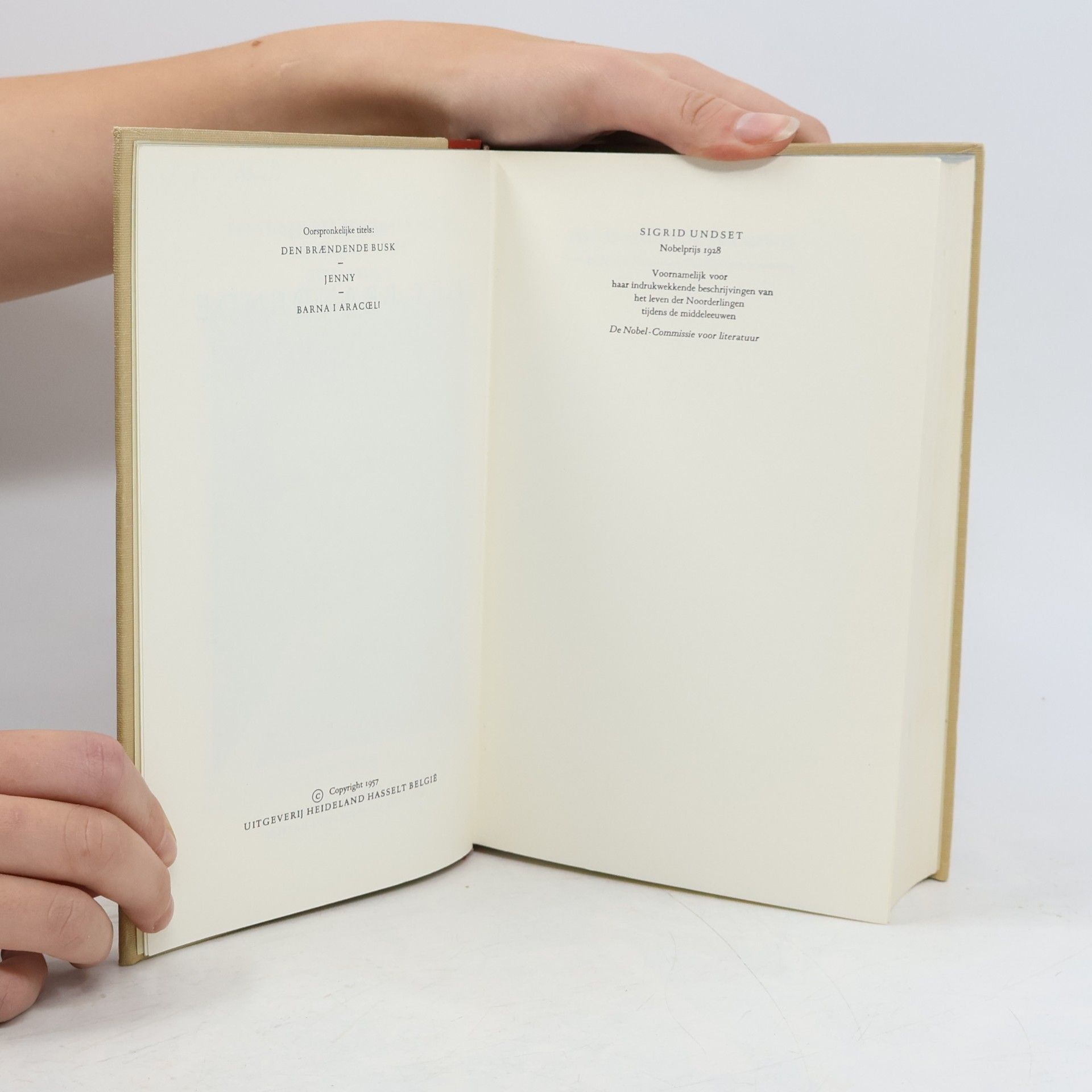 Sigrid Undset Pantheon der winnaars van de Nobelprijs voor literatuur