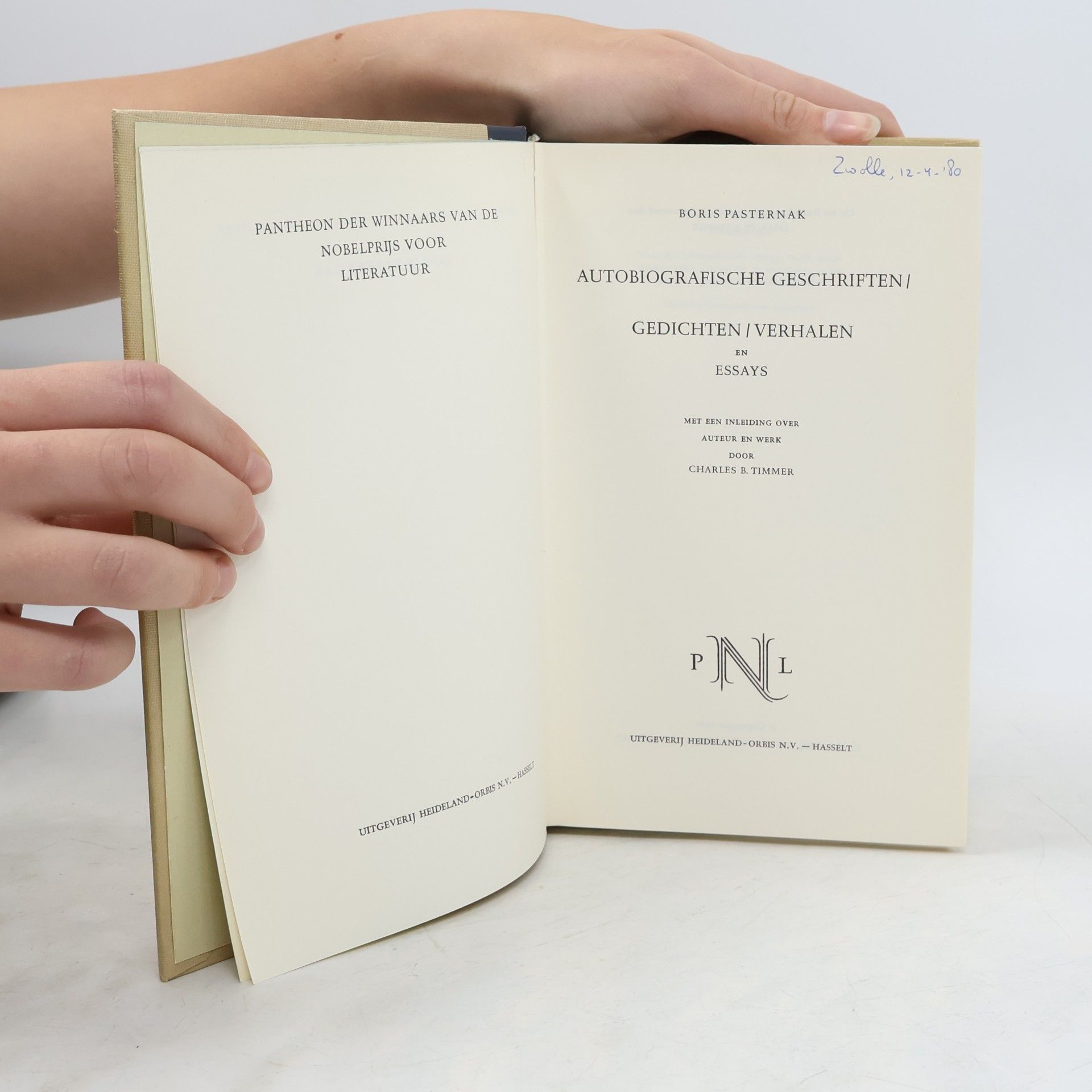 Pasternak Boris Pantheon der Winnaars van de Nobelprijs voor Literatuur