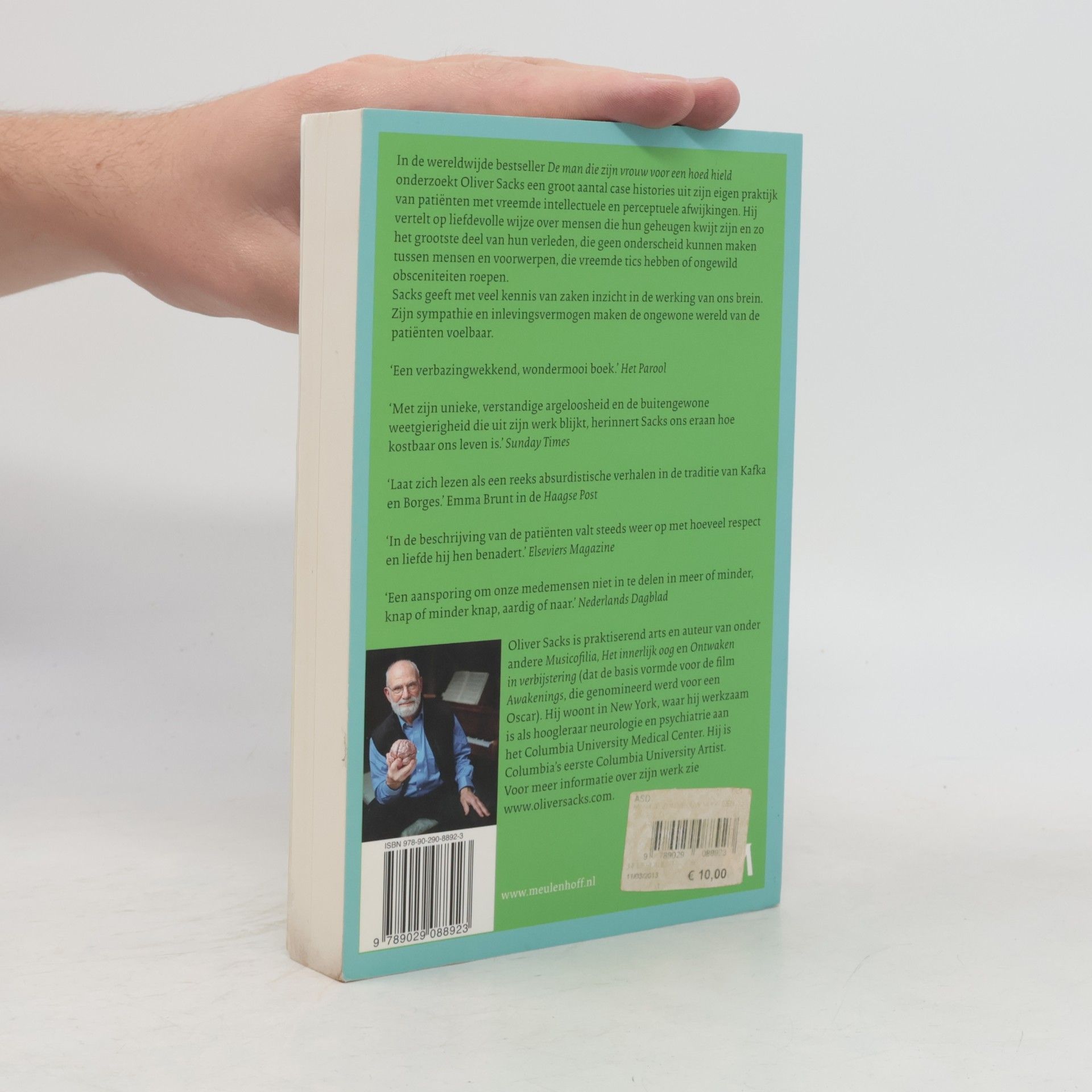 Oliver Wolf Sacks De man die zijn vrouw voor een hoed hield