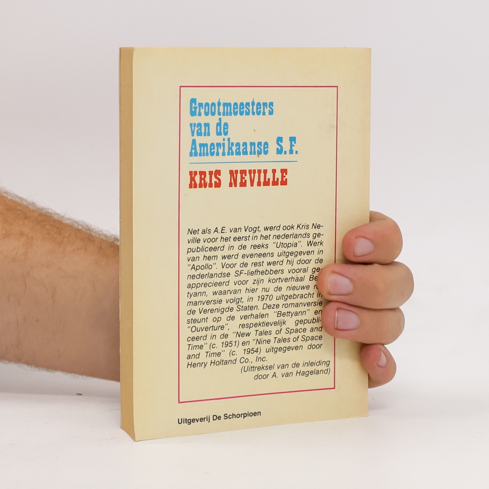 Kris Neville Grootmeesters van de Amerikaanse S. F.