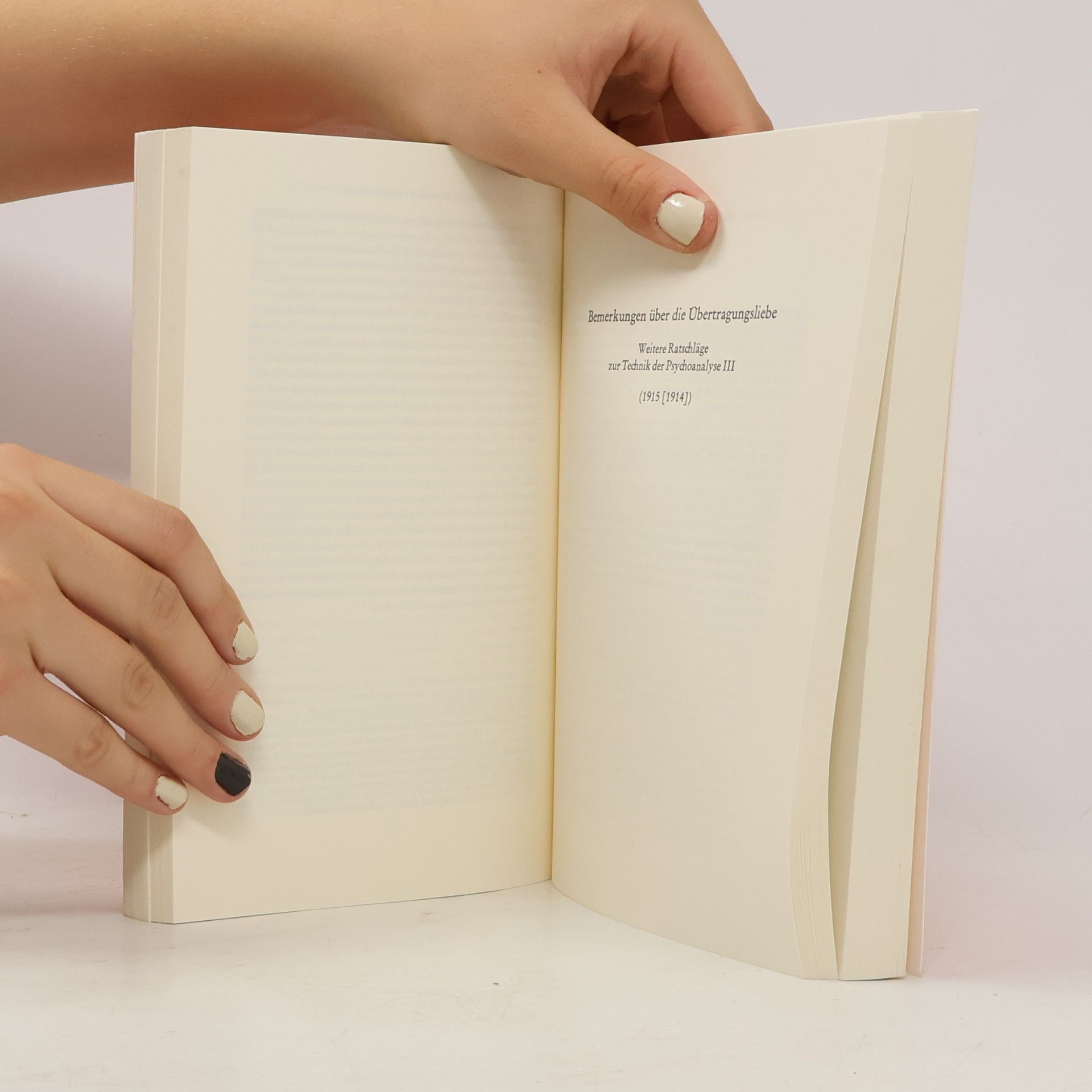 Sigmund Freud Schriften zur Behandlungstechnik