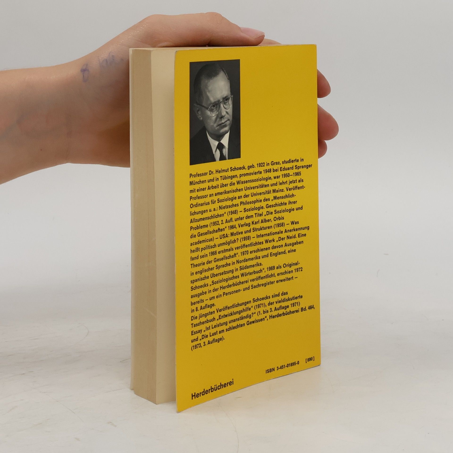 Helmut Schoeck Der Neid und die Gesellschaft