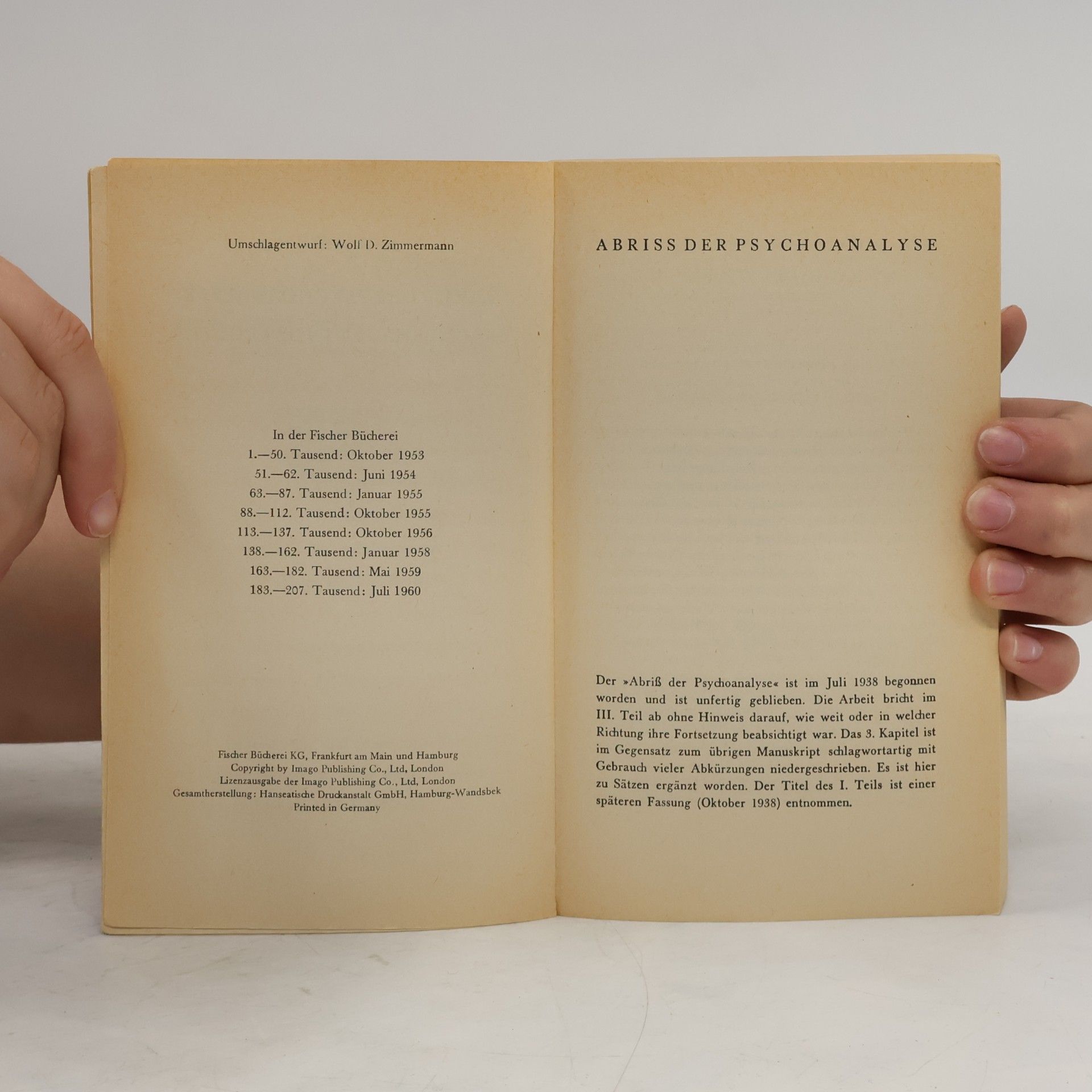 Sigmund Freud Abriß der Psychoanalyse