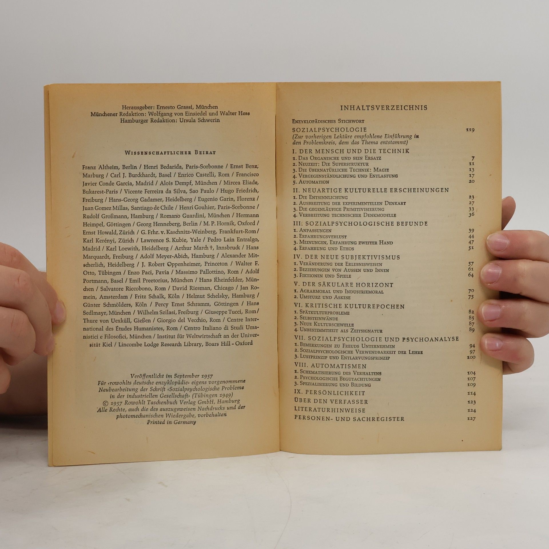 Arnold Gehlen Sozialpsychologie
