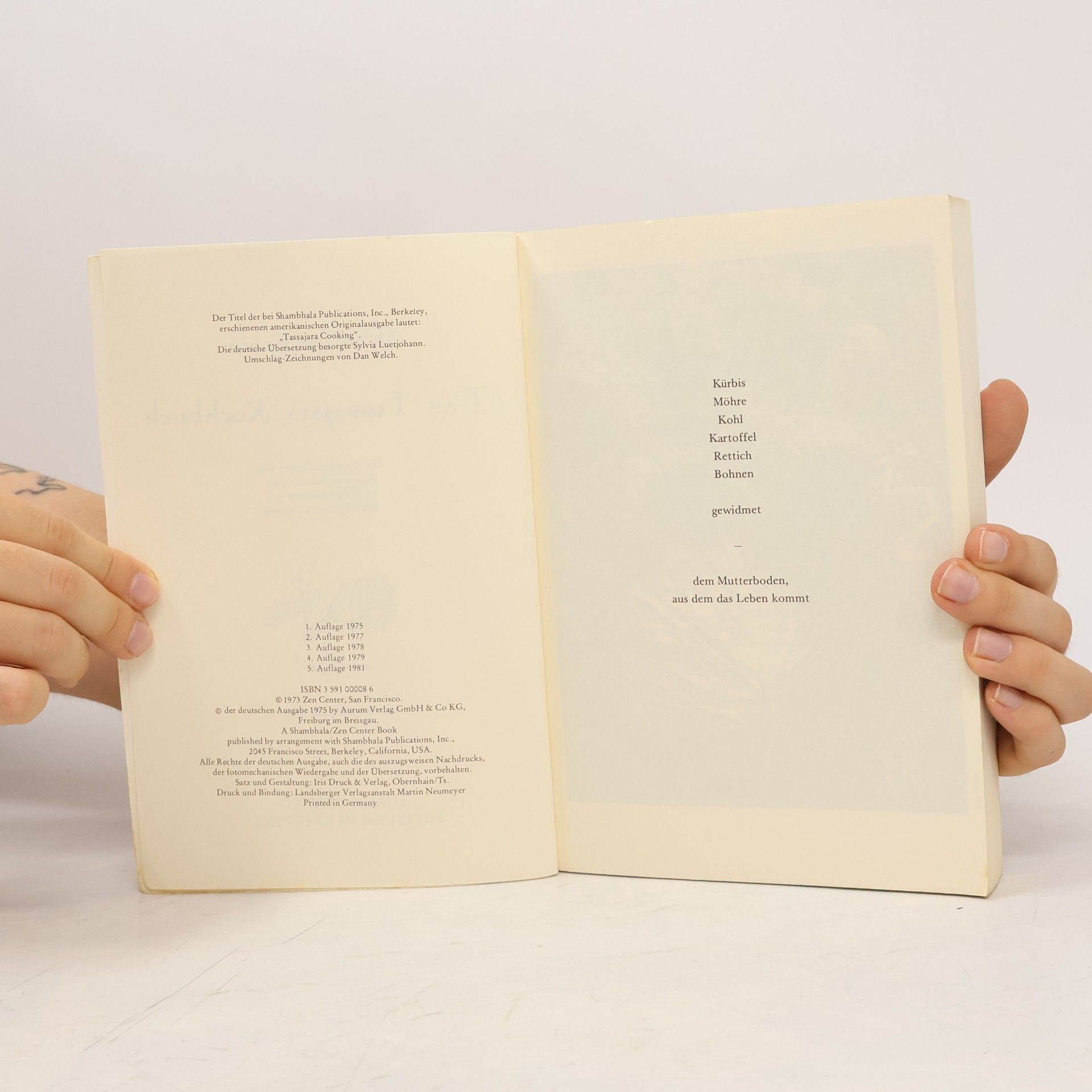 Edward Espe Brown Das Tassajara-Kochbuch