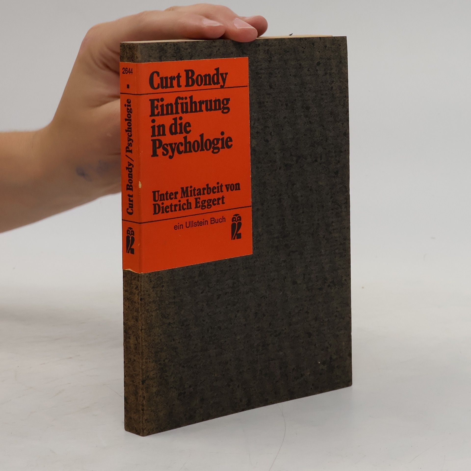 Curt Bondy Einführung in die Psychologie