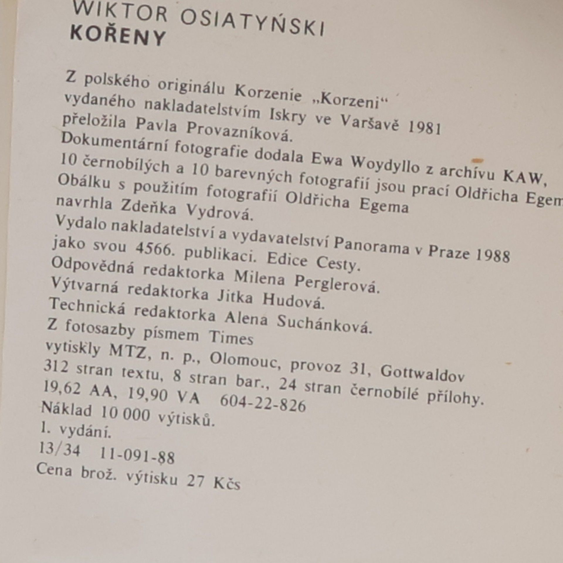 Wiktor Osiatyński Kořeny