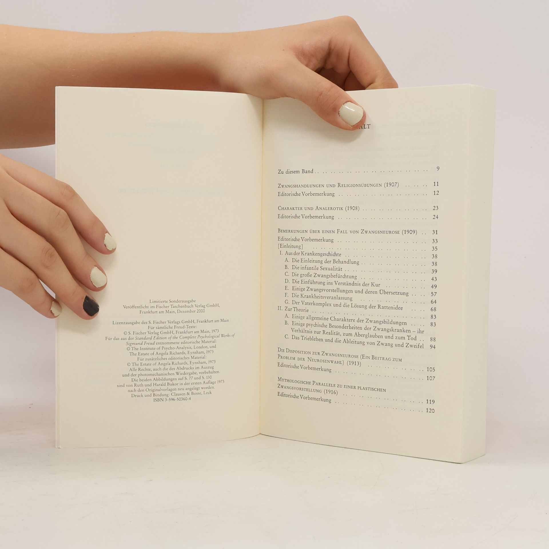 Sigmund Freud Stuedienausgabe VII. Zwang, Paranoia und Perversion