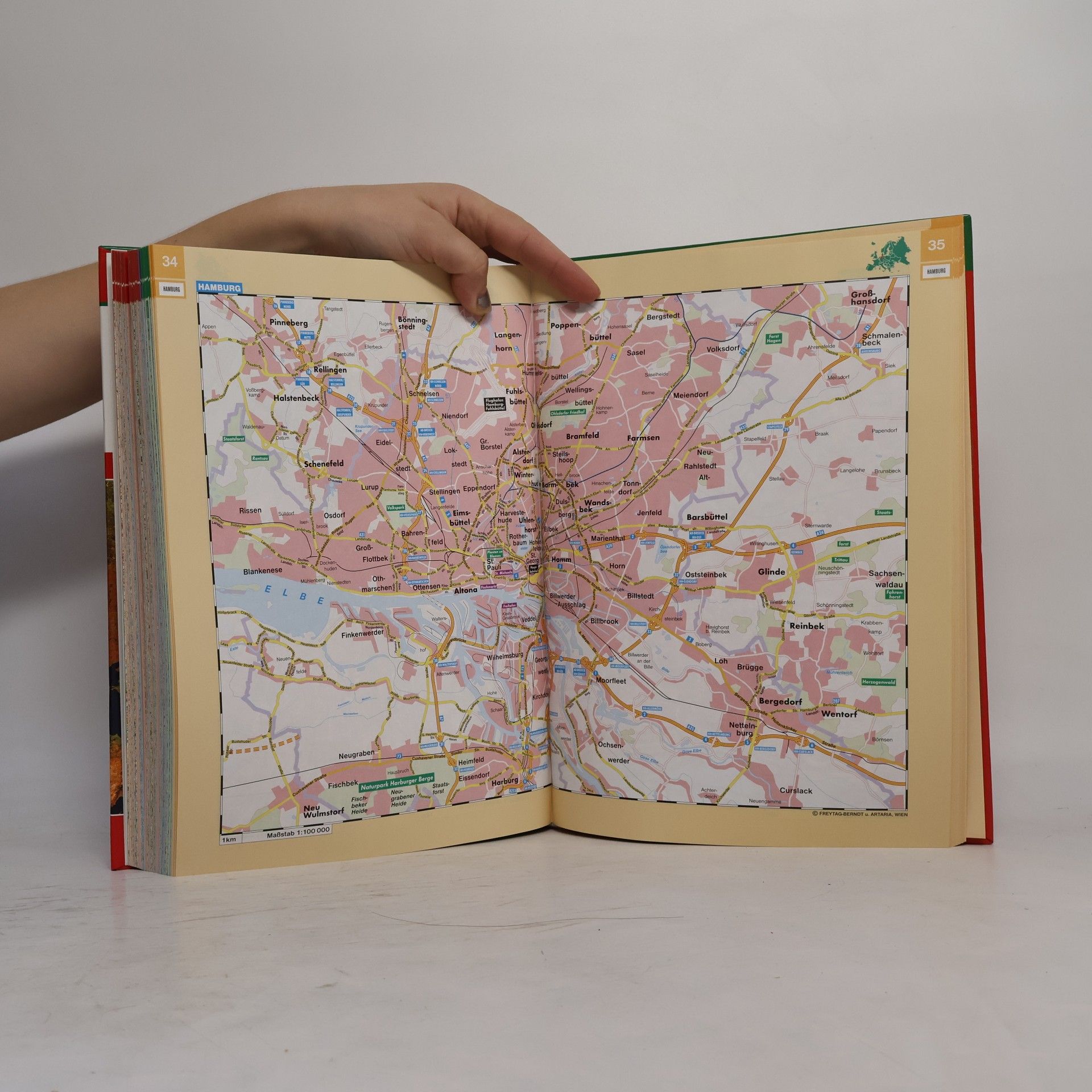 Autorenkollektiv Európa. Veľký autoatlas Európy 1:500 000 : 1:500 000