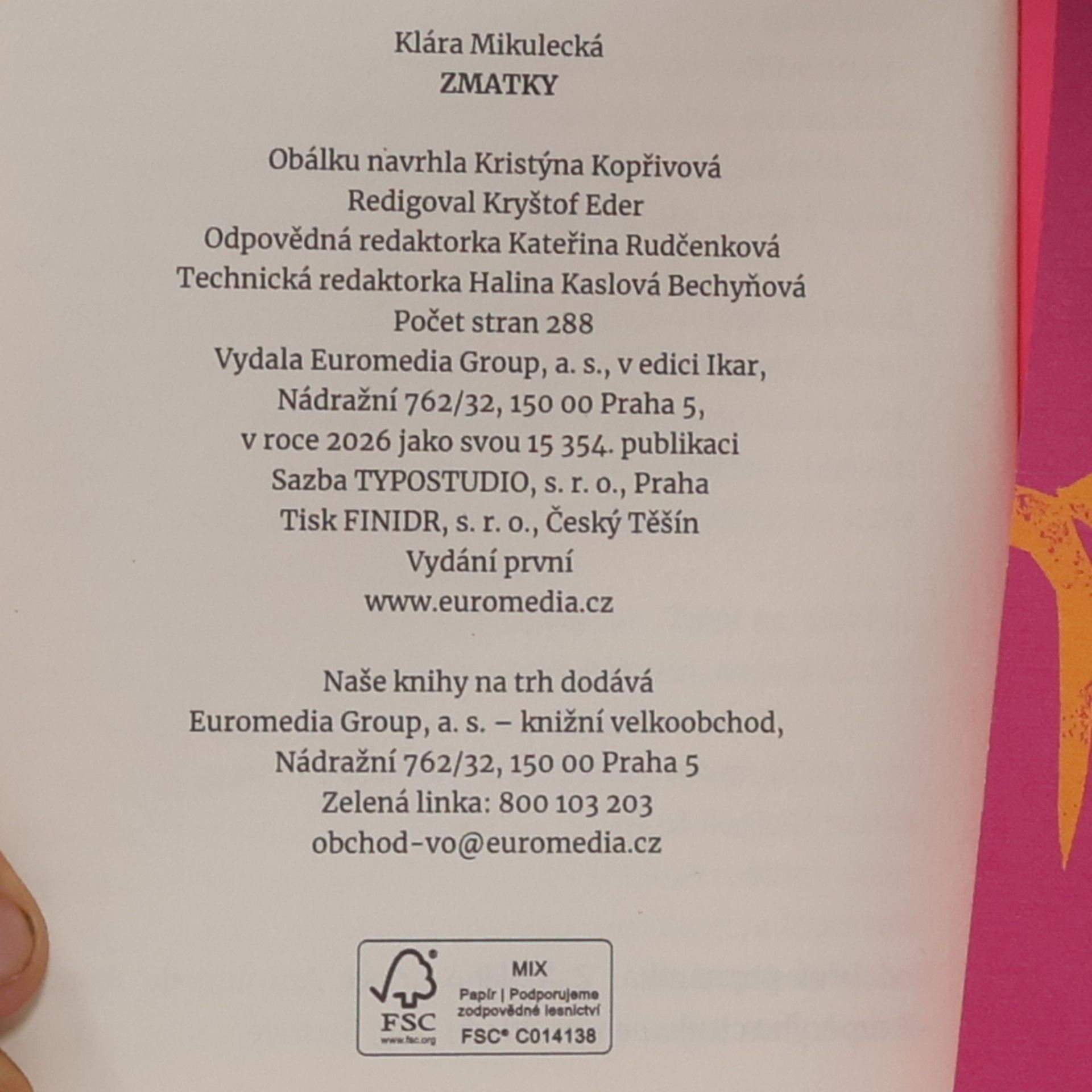 Klára Mikulecká Zmatky