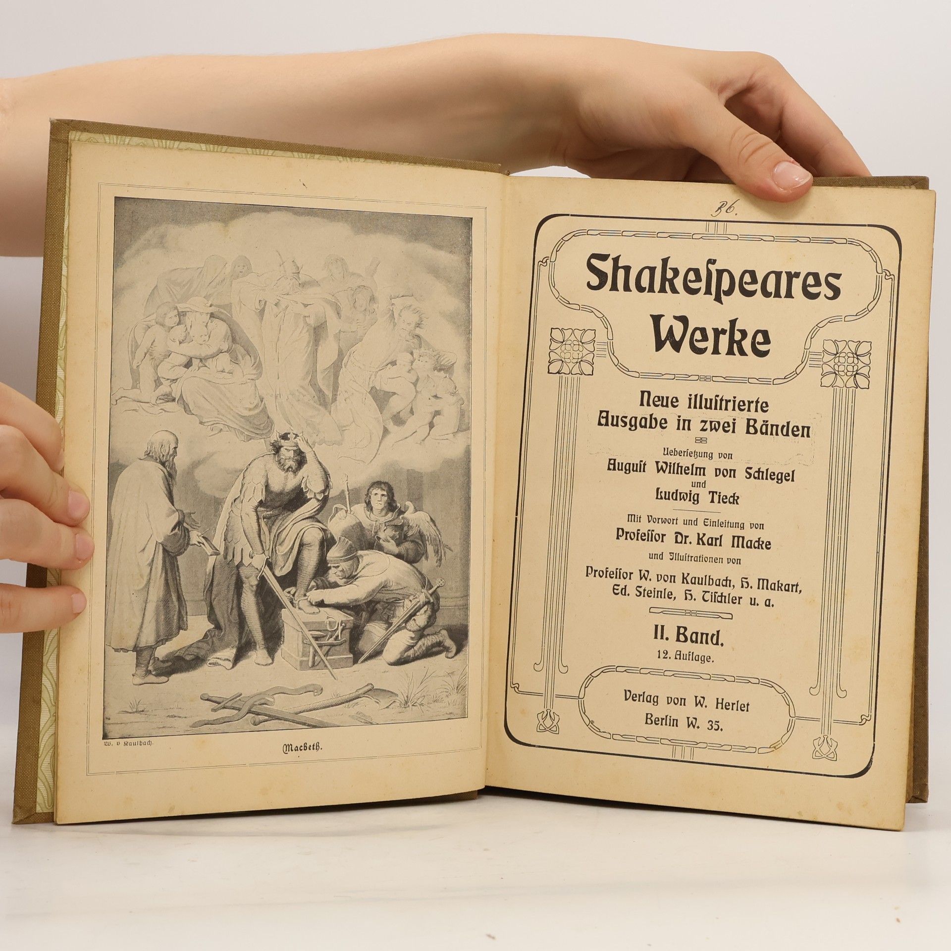 William Shakespeare Shakespeares Werke. Neue illustrierte Ausgabe in zwei Banden