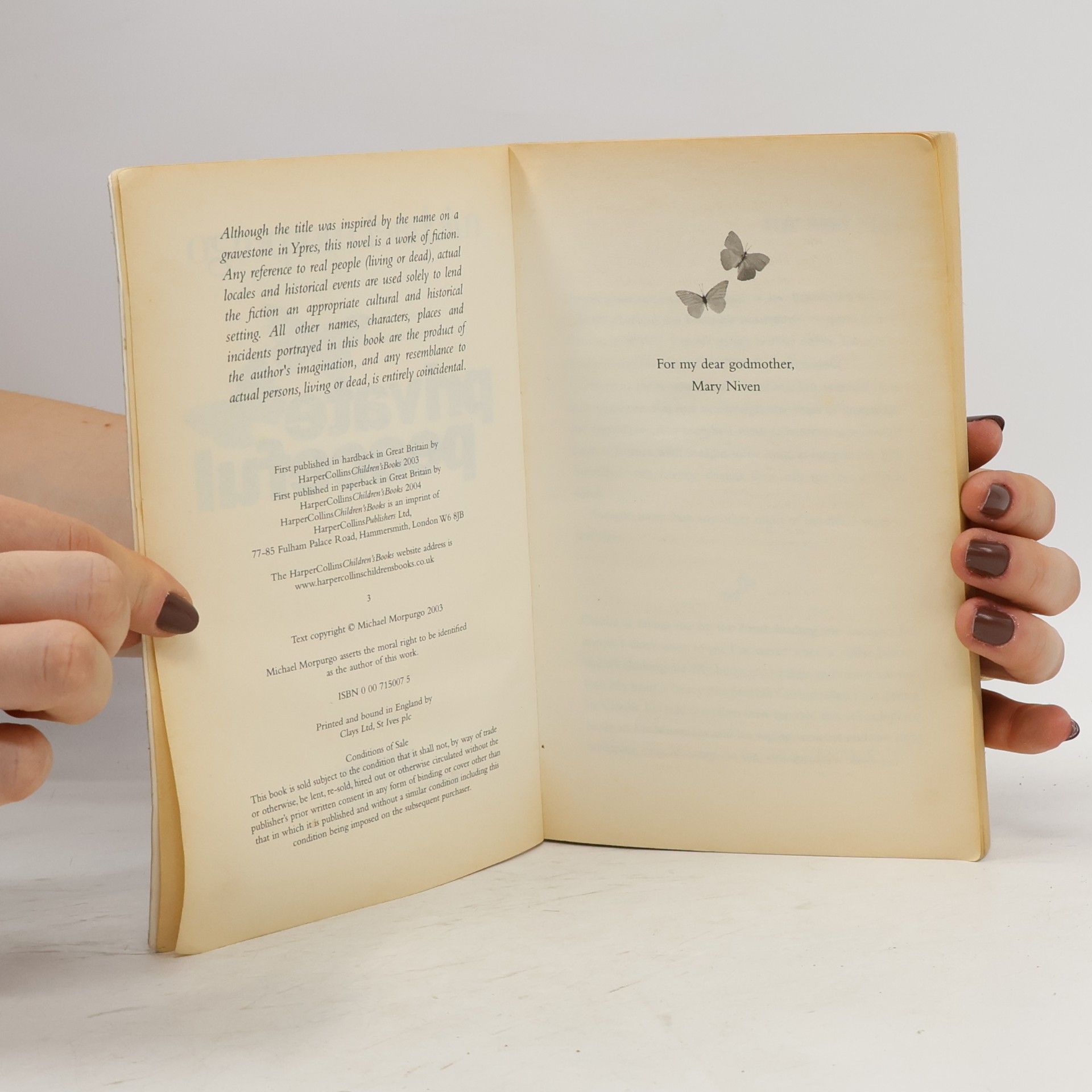 Michael Morpurgo Private peaceful