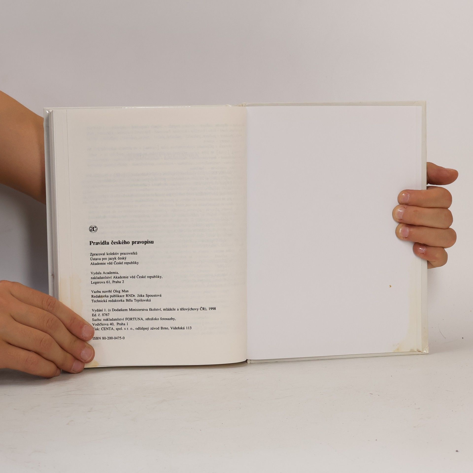 Autores varios Akademická pravidla českého pravopisu