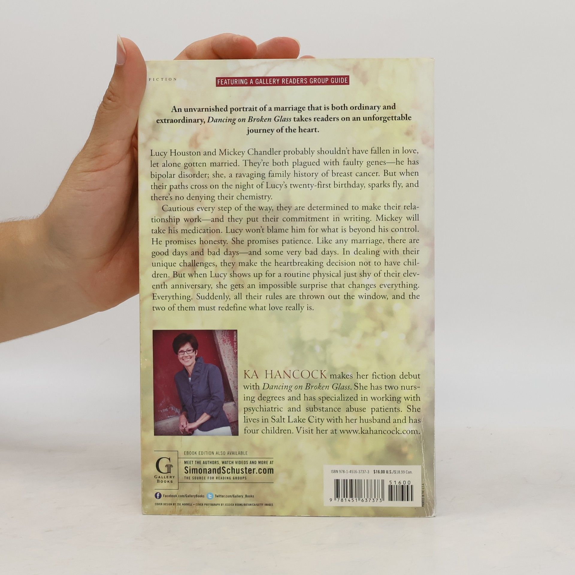 Ka Hancock Dancing on Broken Glass. Includes Reading Group Guide