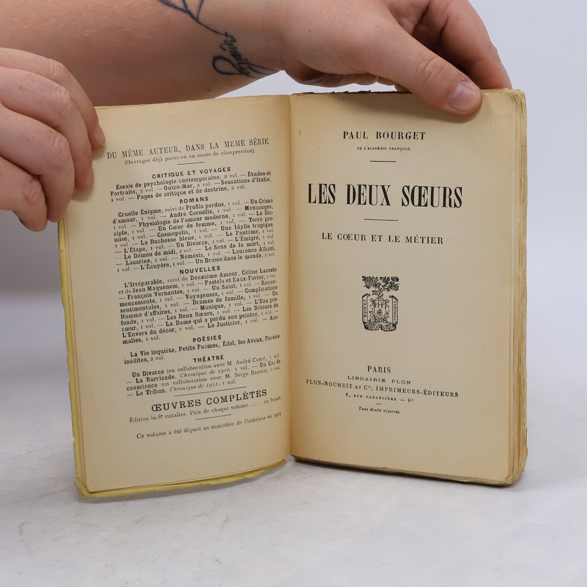 Paul Bourget Les deux sœurs