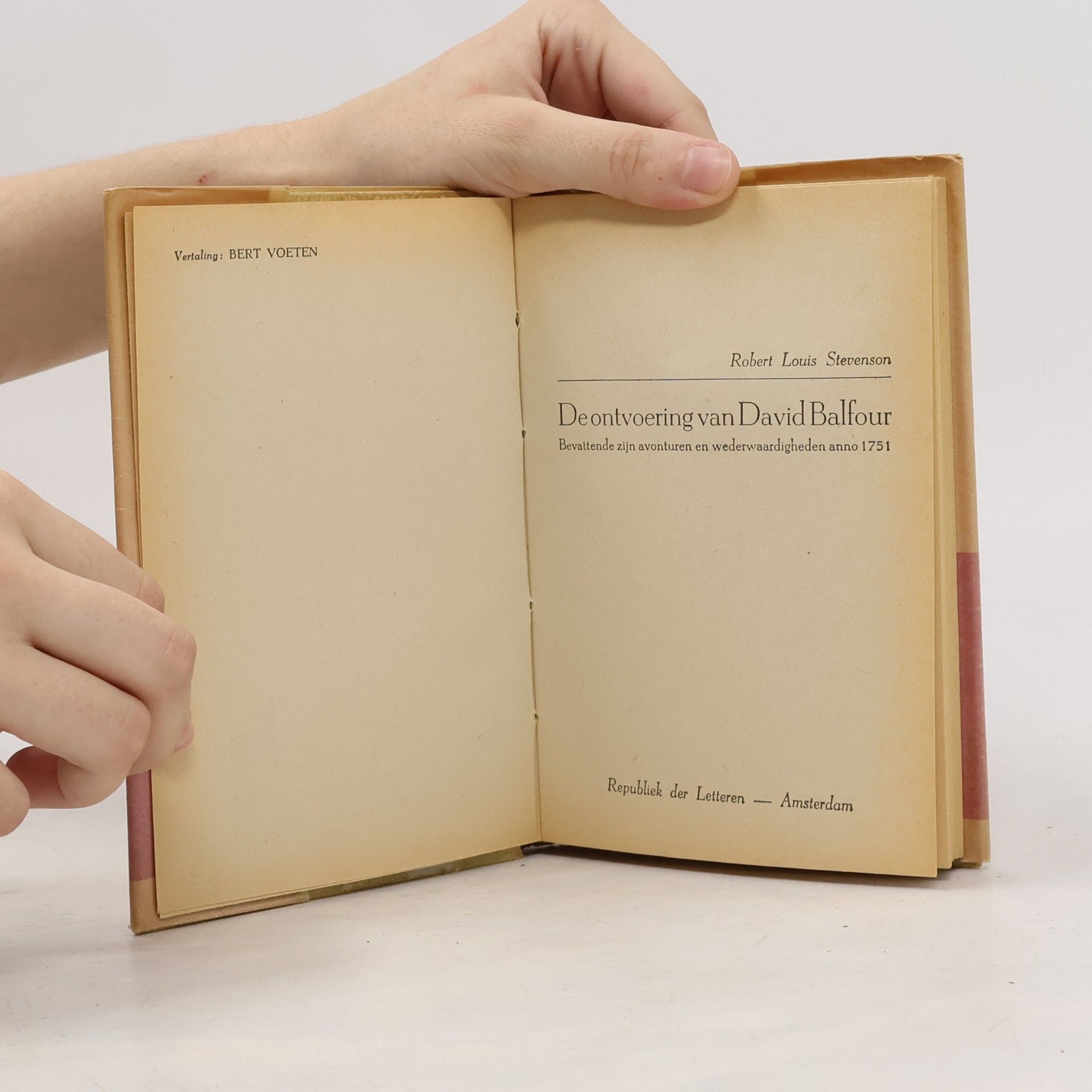 R.L. Stevenson De Ontvoering van David Balfour