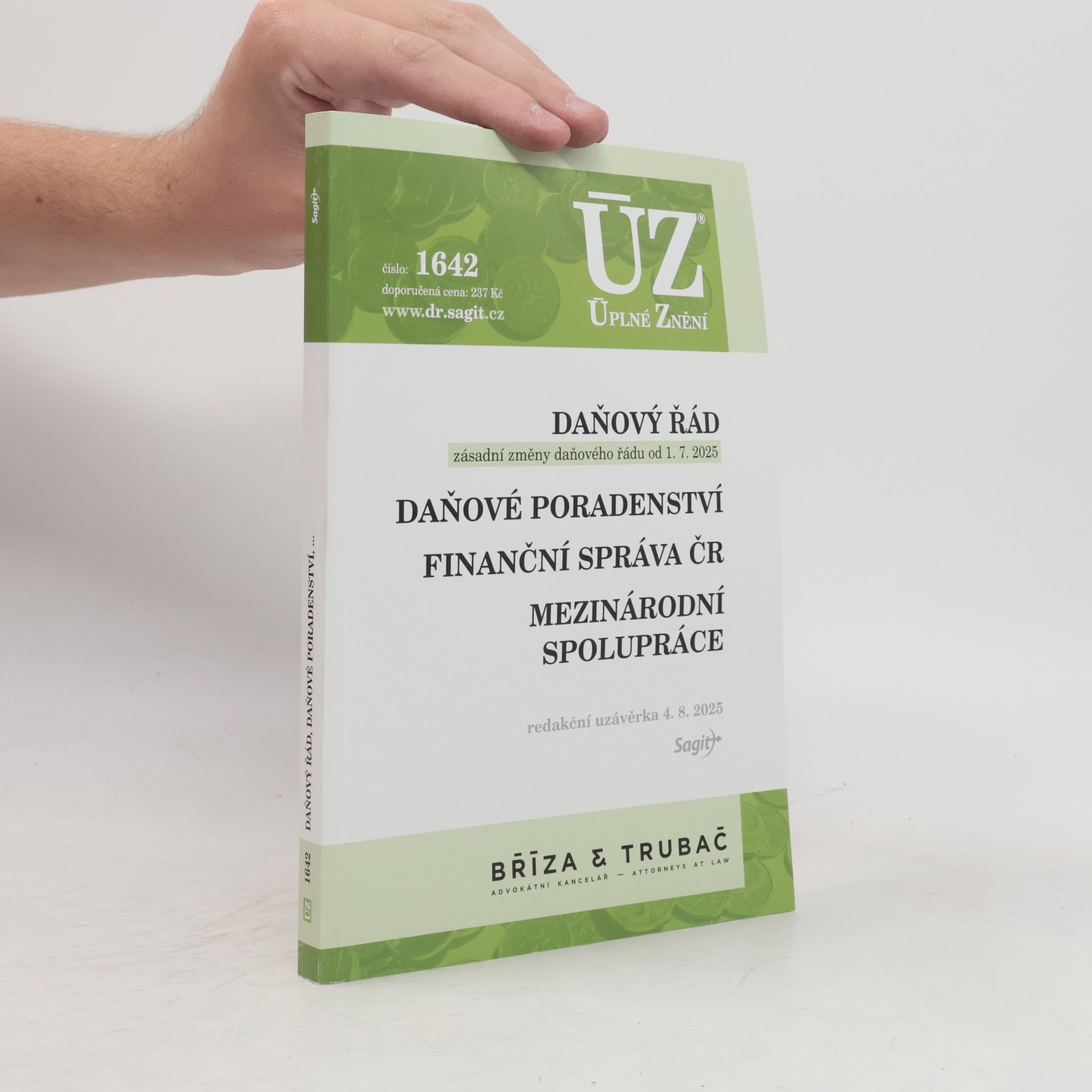 Autorenkollektiv Daňový řád. Daňové poradenství. Finanční správa ČR. Mezinárodní spolupráce