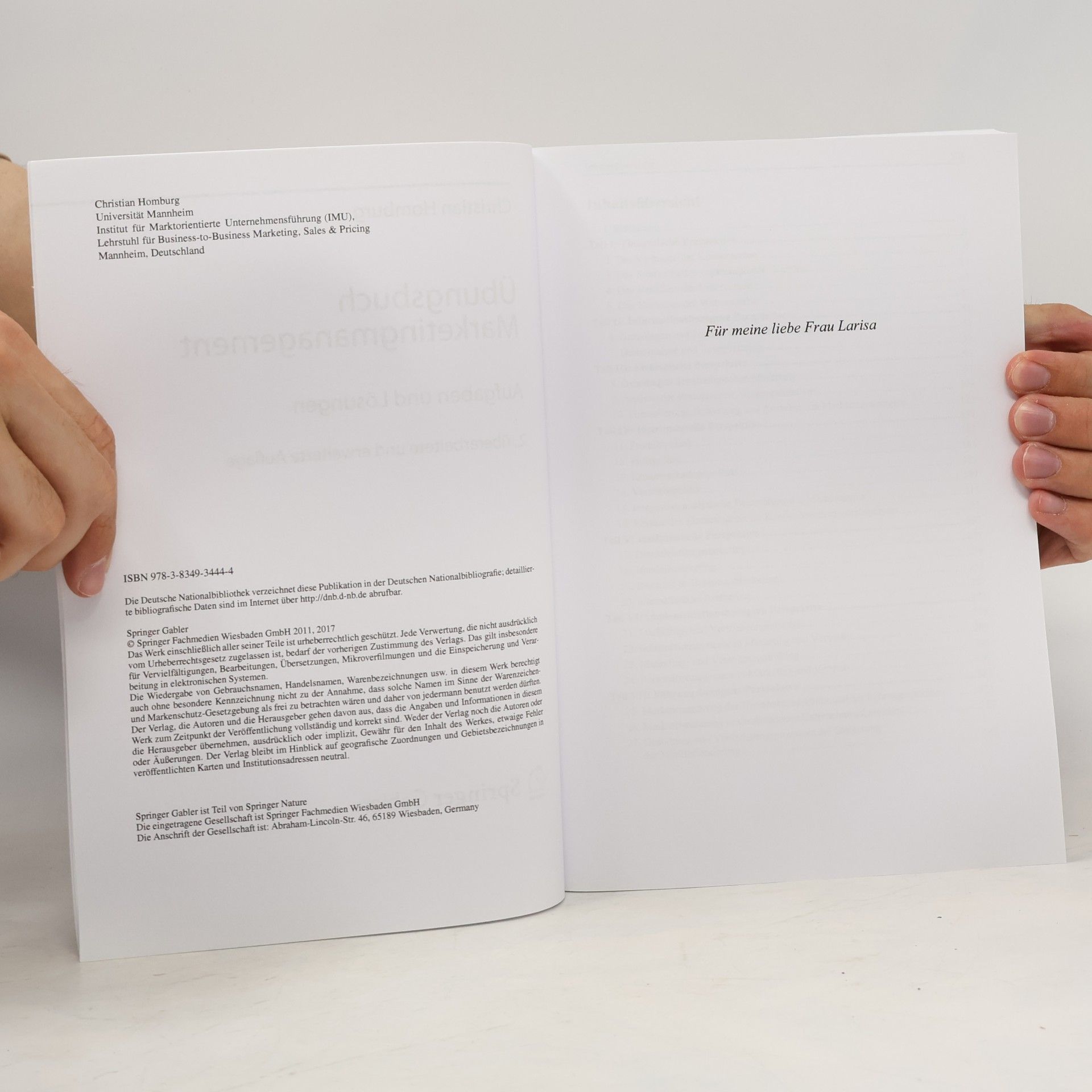 Christian Homburg Übungsbuch Marketingmanagement