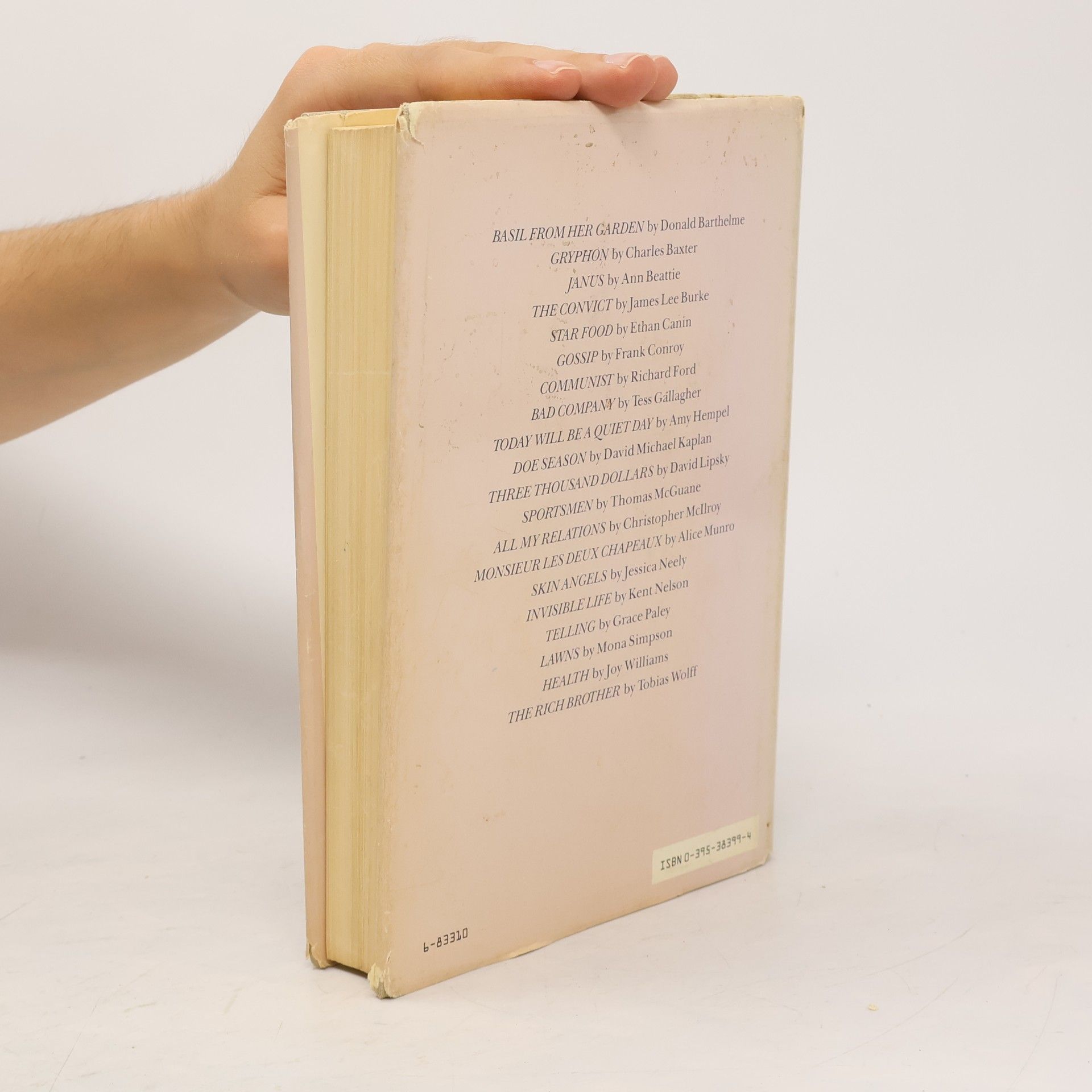 Raymond Carver The Best American Short Stories 1986