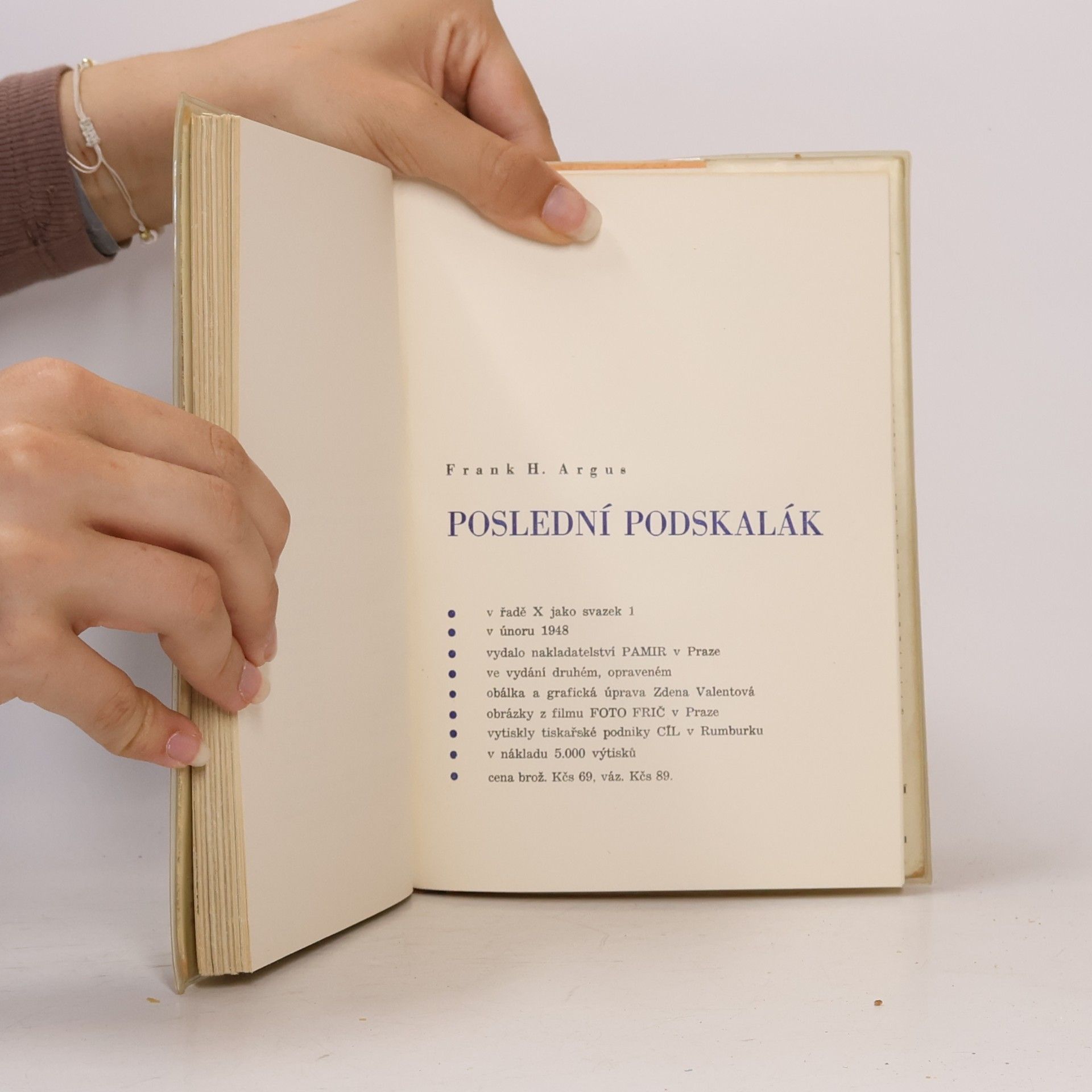 Frank Hanuš Argus Poslední Podskalák