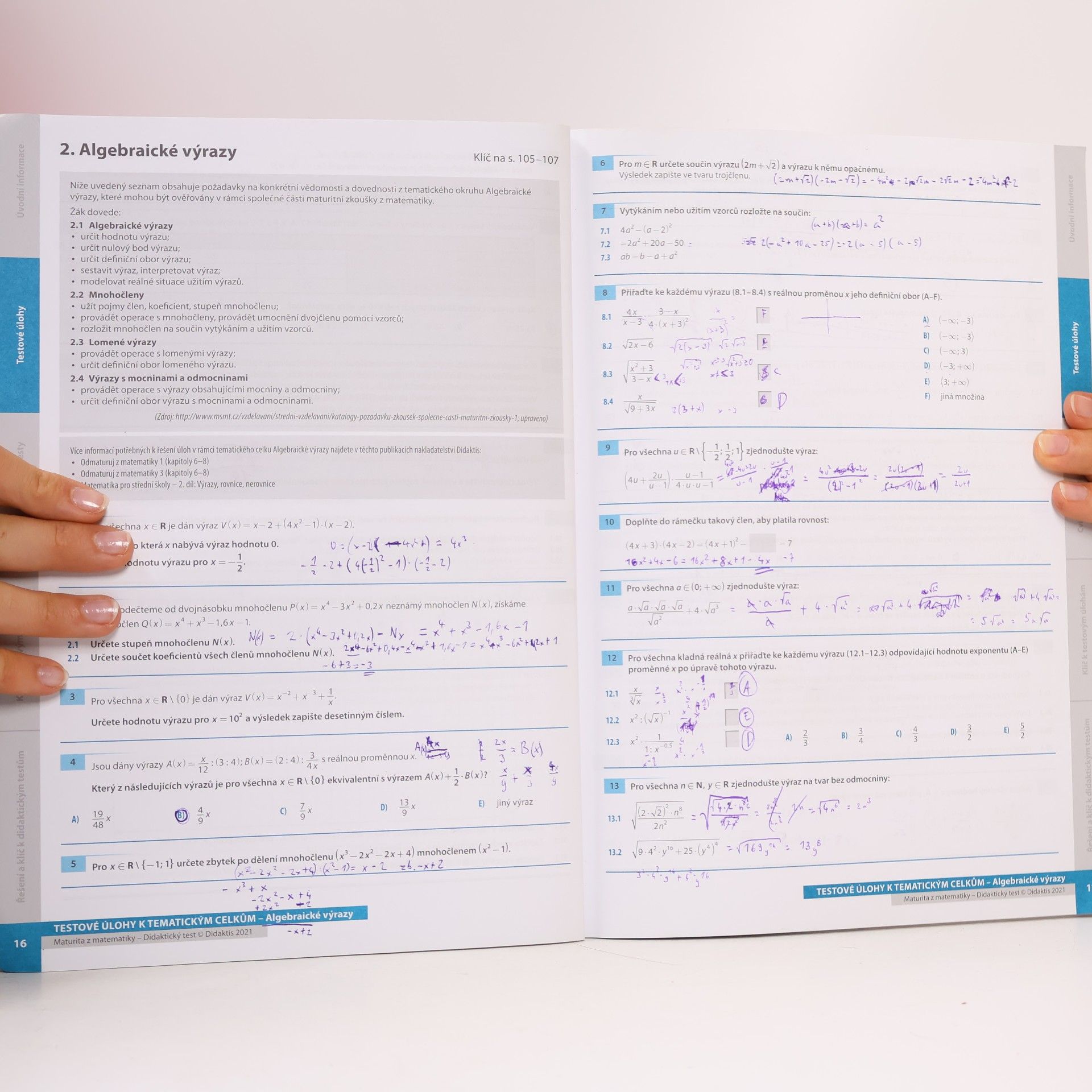 Dana Gazárková Maturita z matematiky: didaktický test 2022-2023