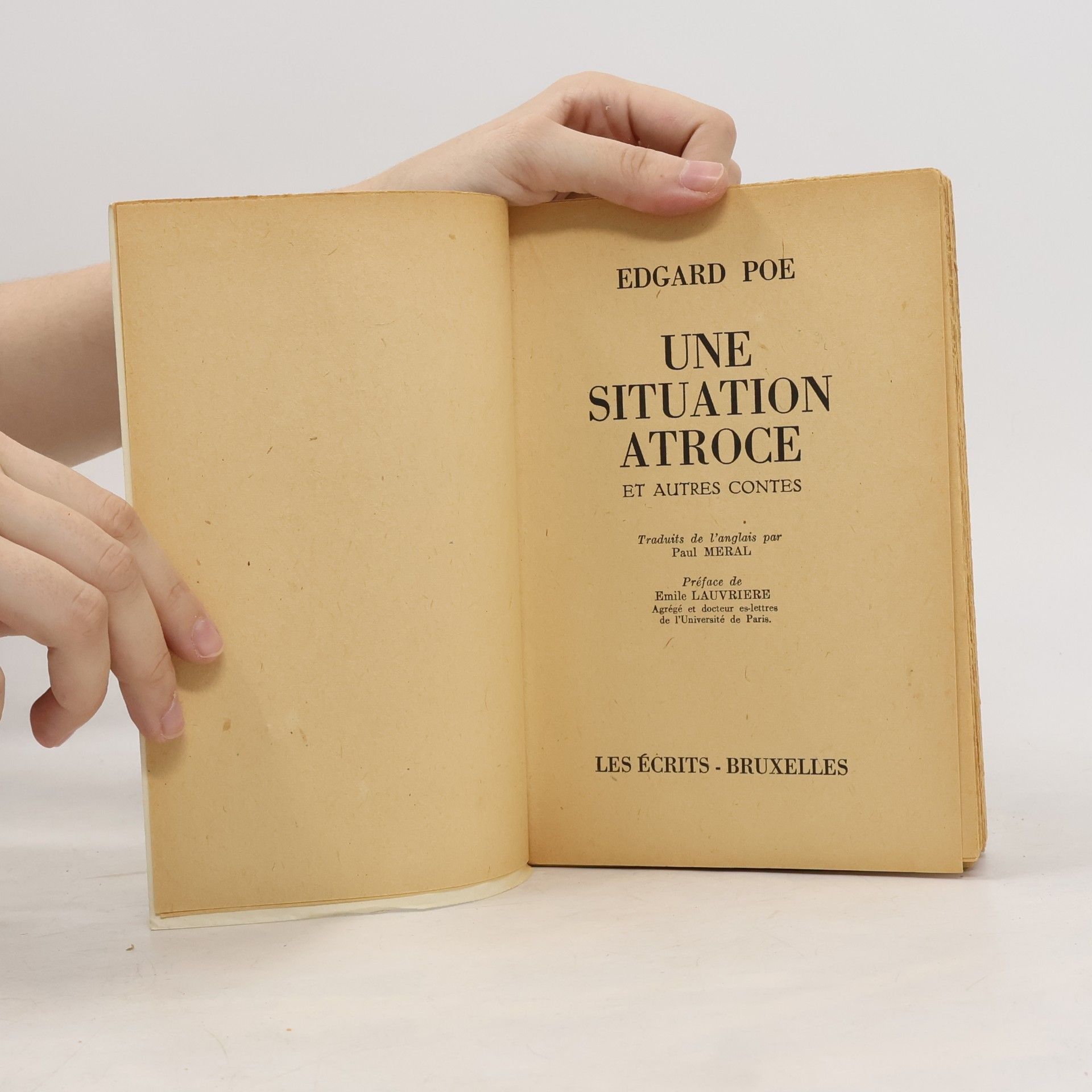 Edgar Allan Poe Une Situation Atroce