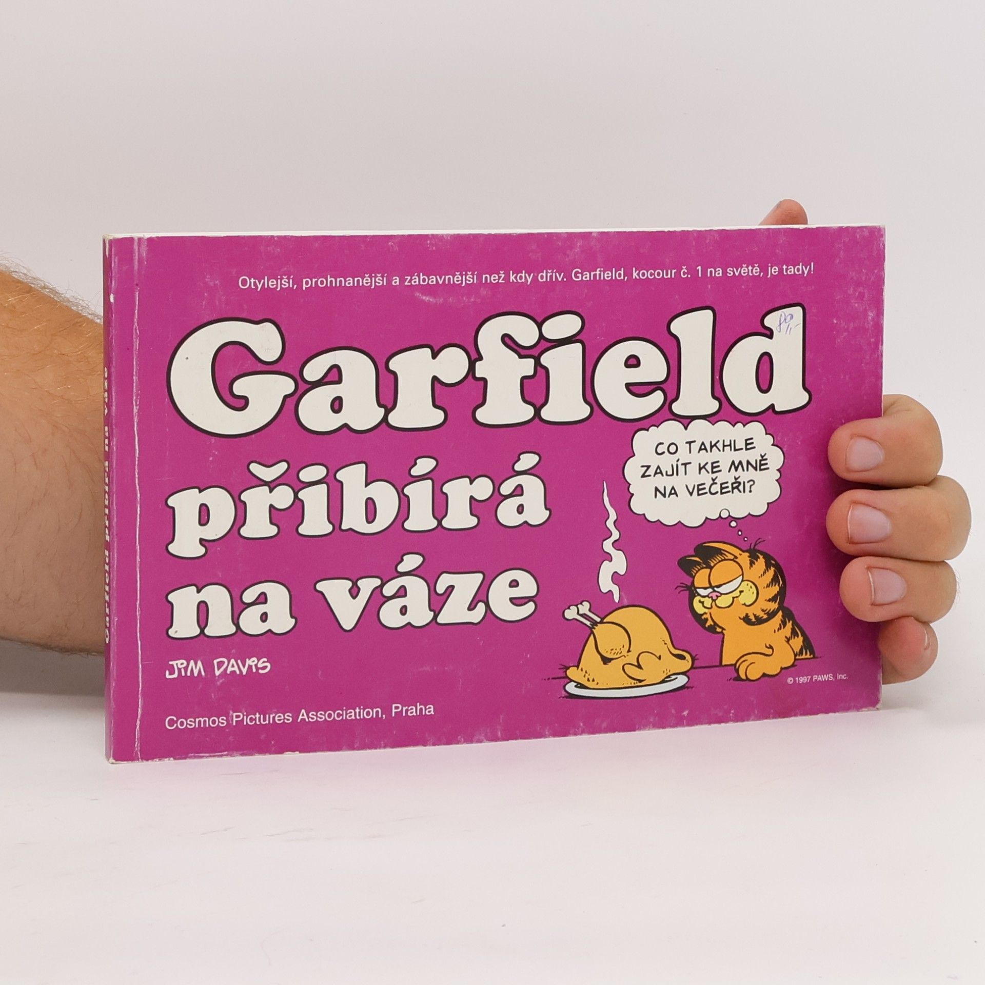 Jim Davis Garfield přibývá na váze