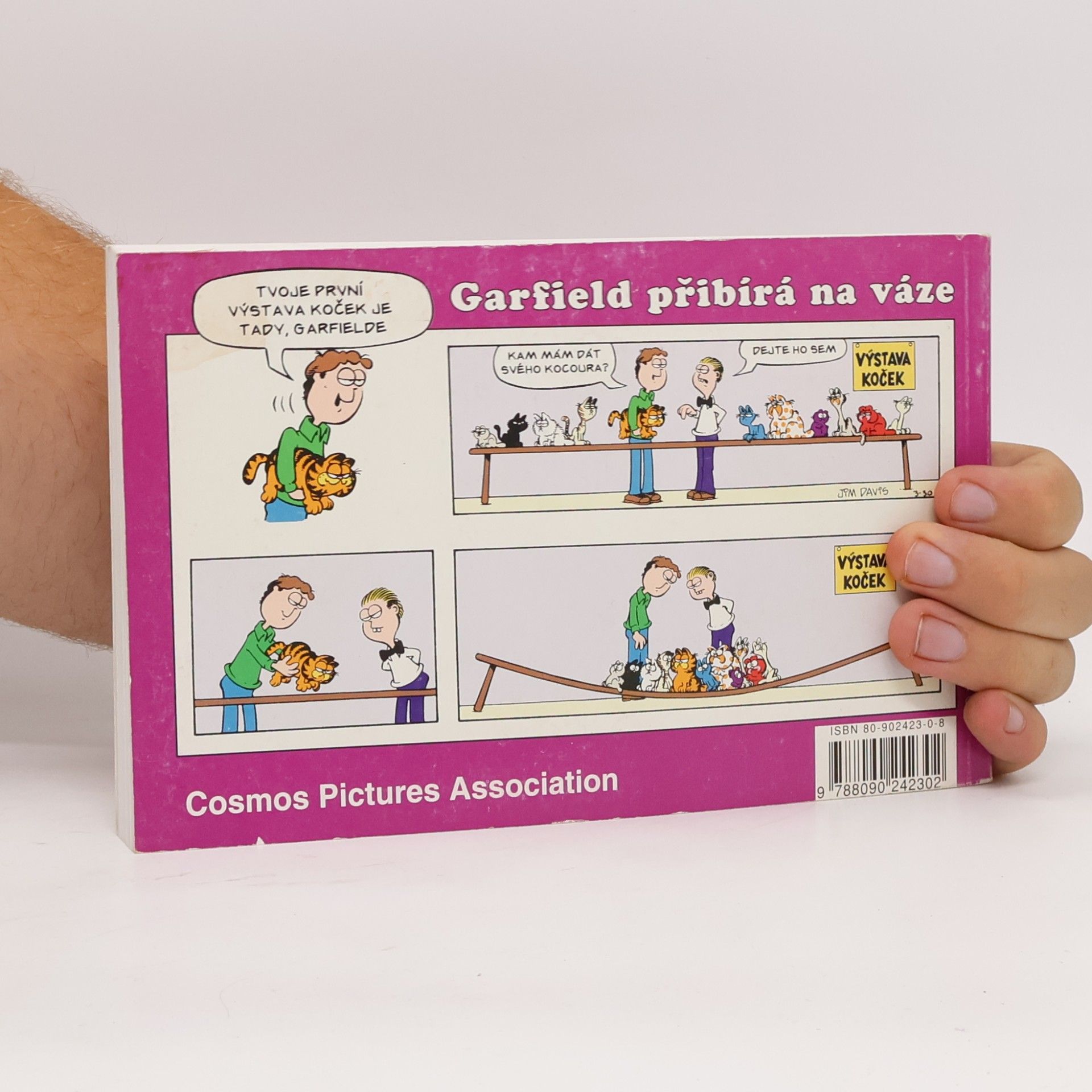 Jim Davis Garfield přibývá na váze