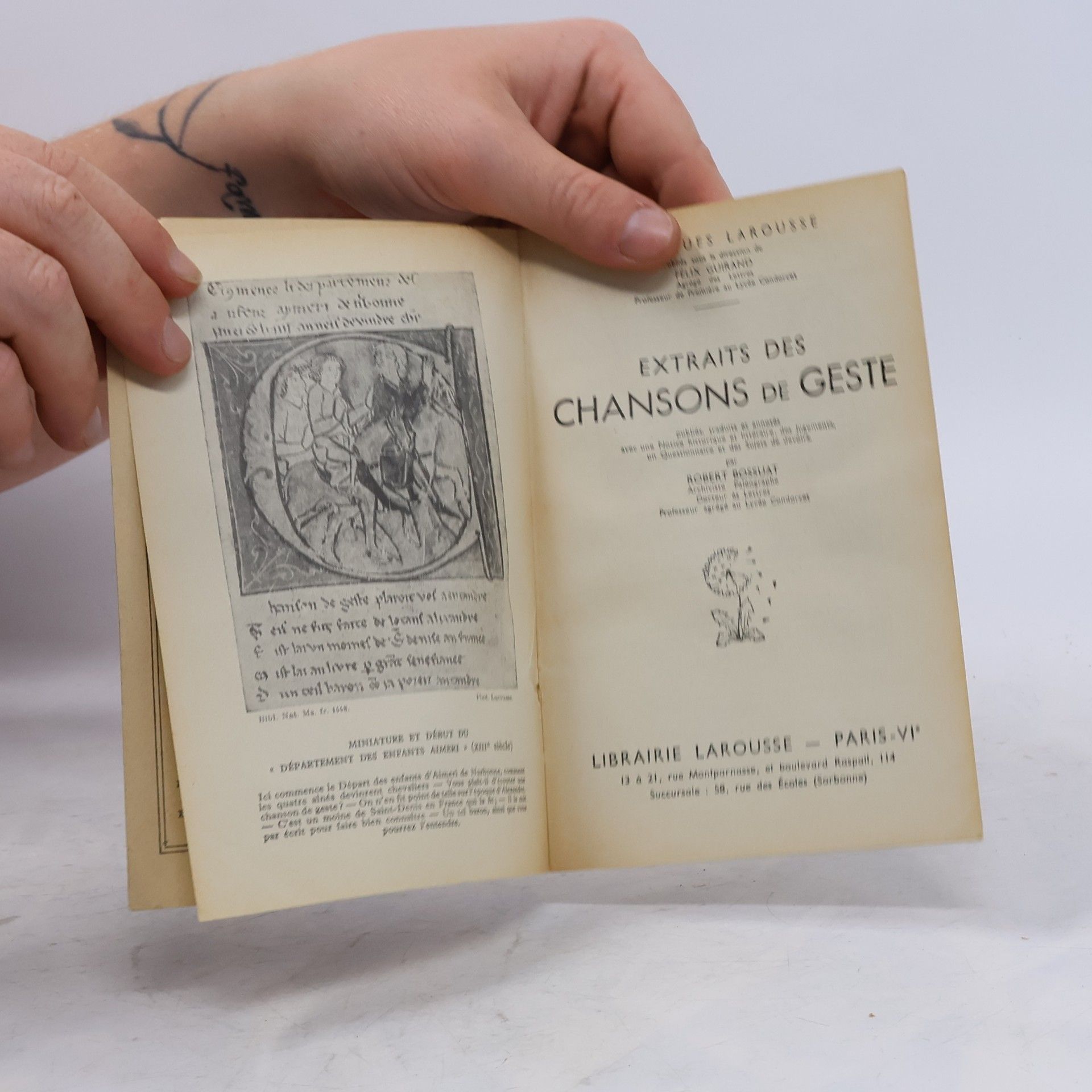 Various authors Extraits des chansons de geste