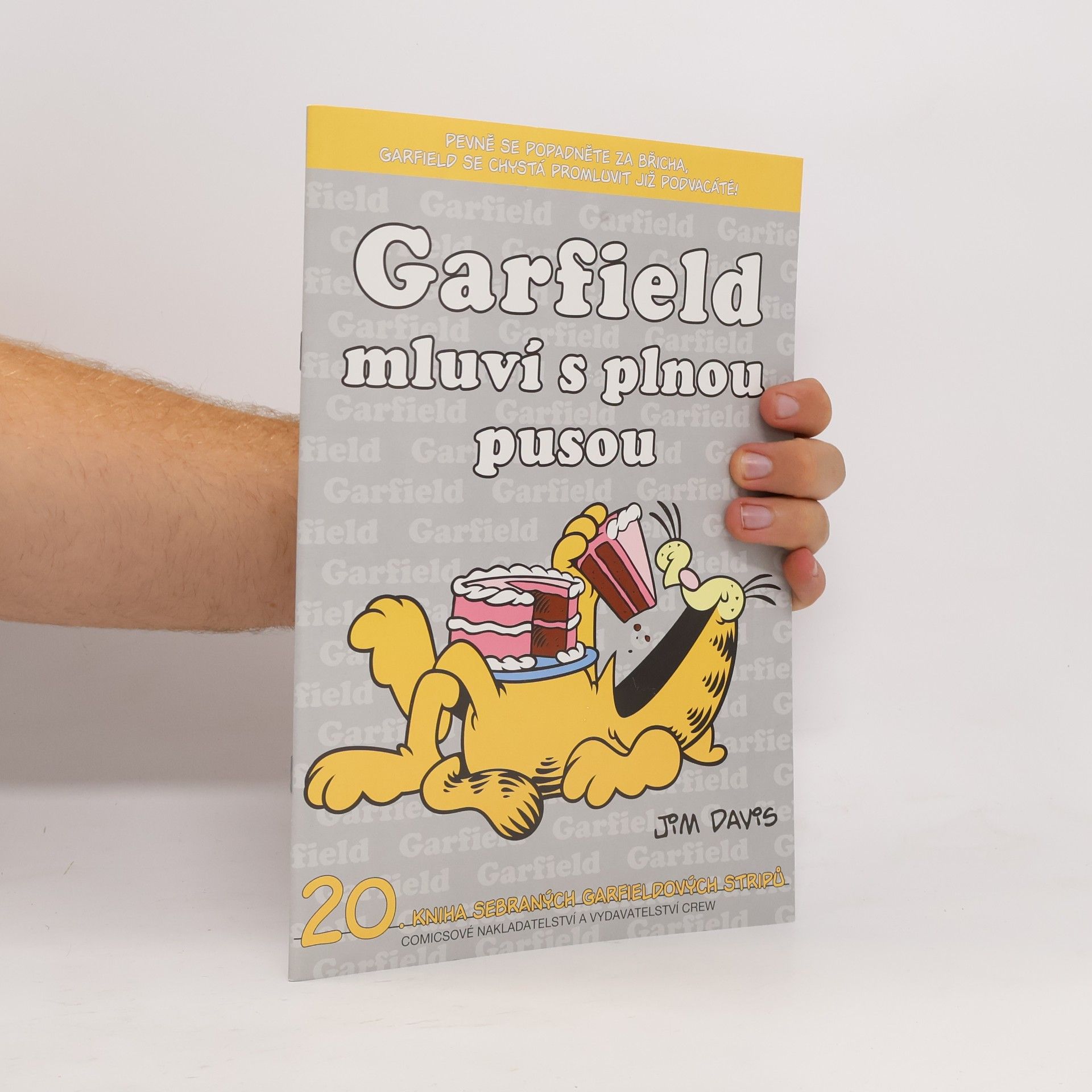 Jim Davis Garfield mluví s plnou pusou
