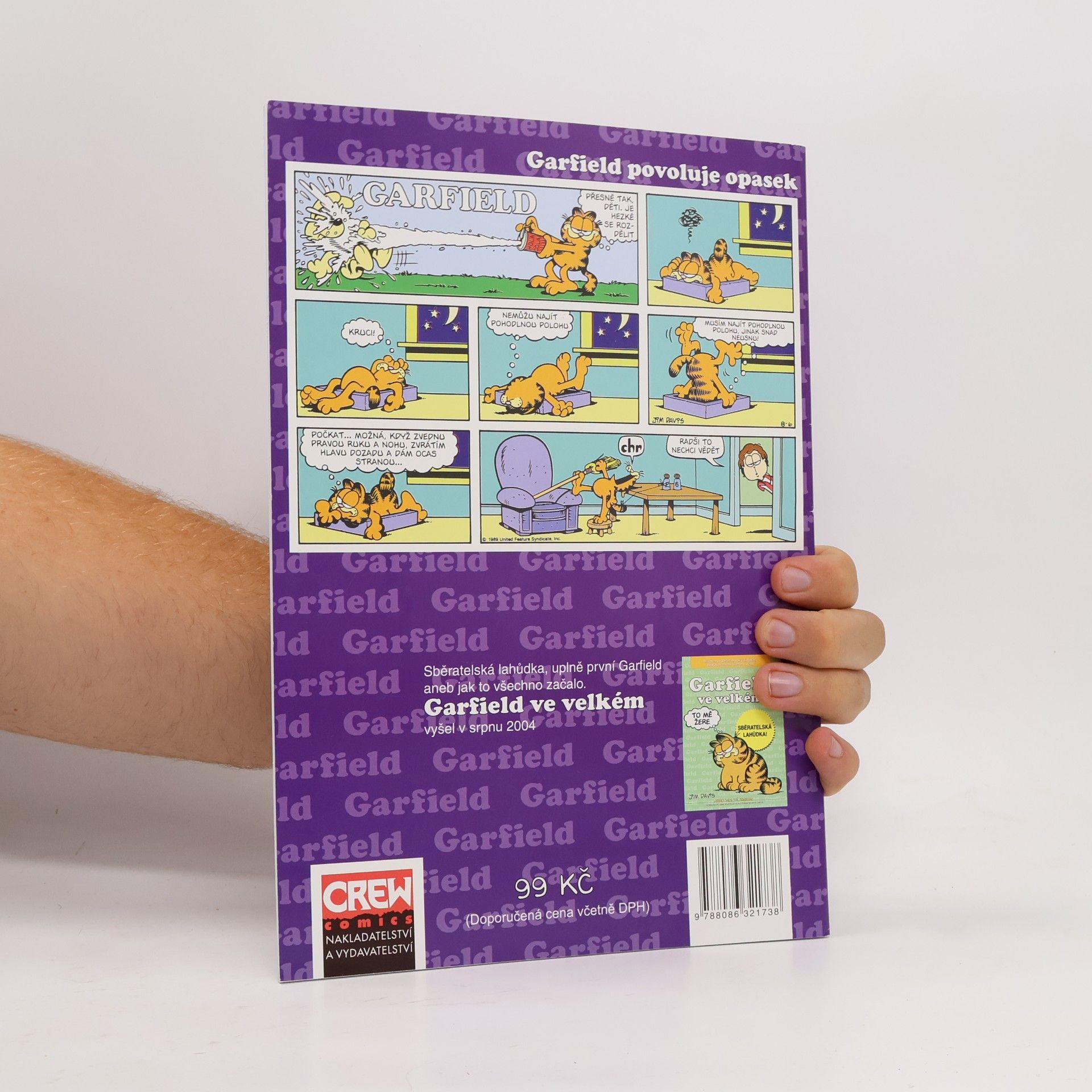 Jim Davis Garfield povoluje opasek