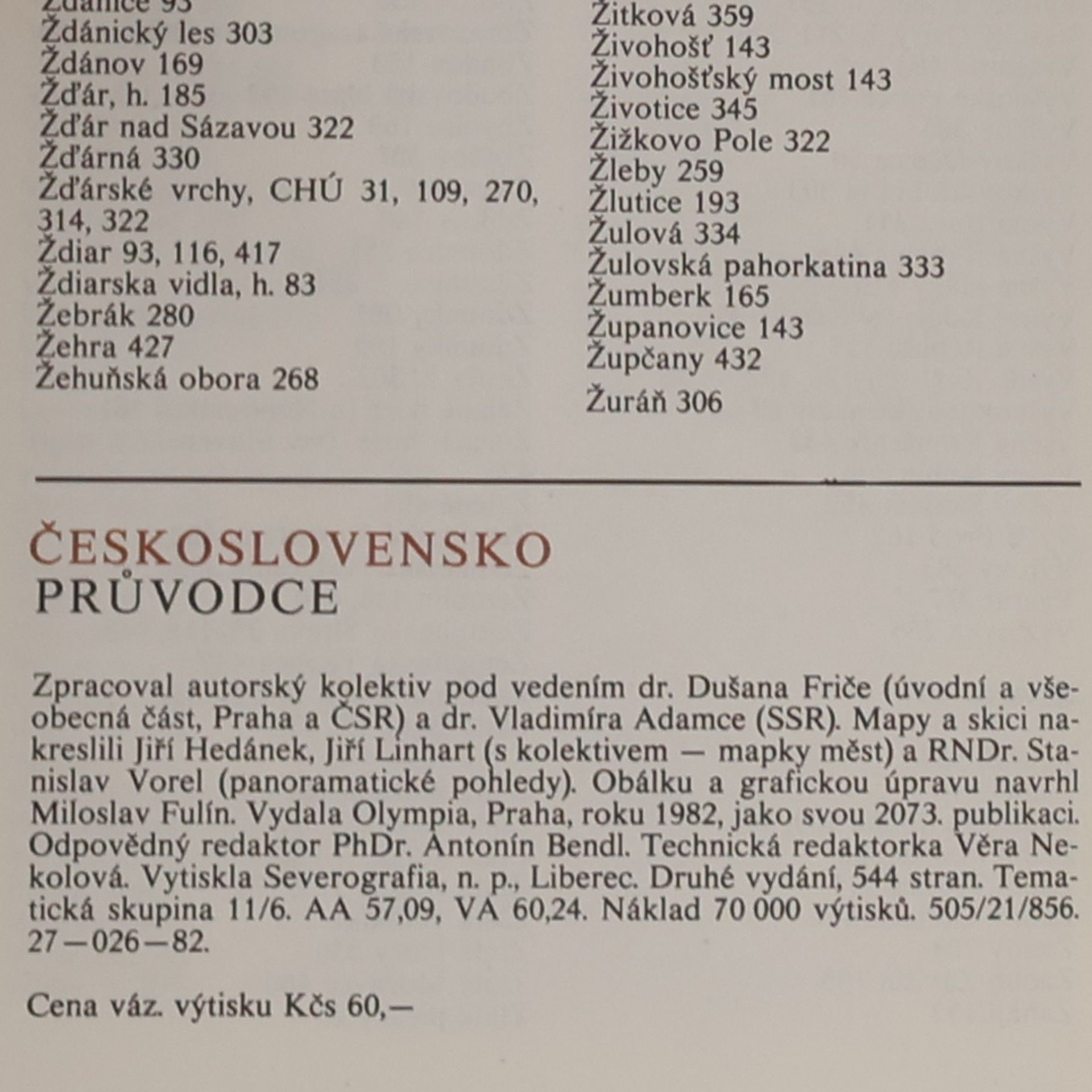 Various authors Československo. Průvodce