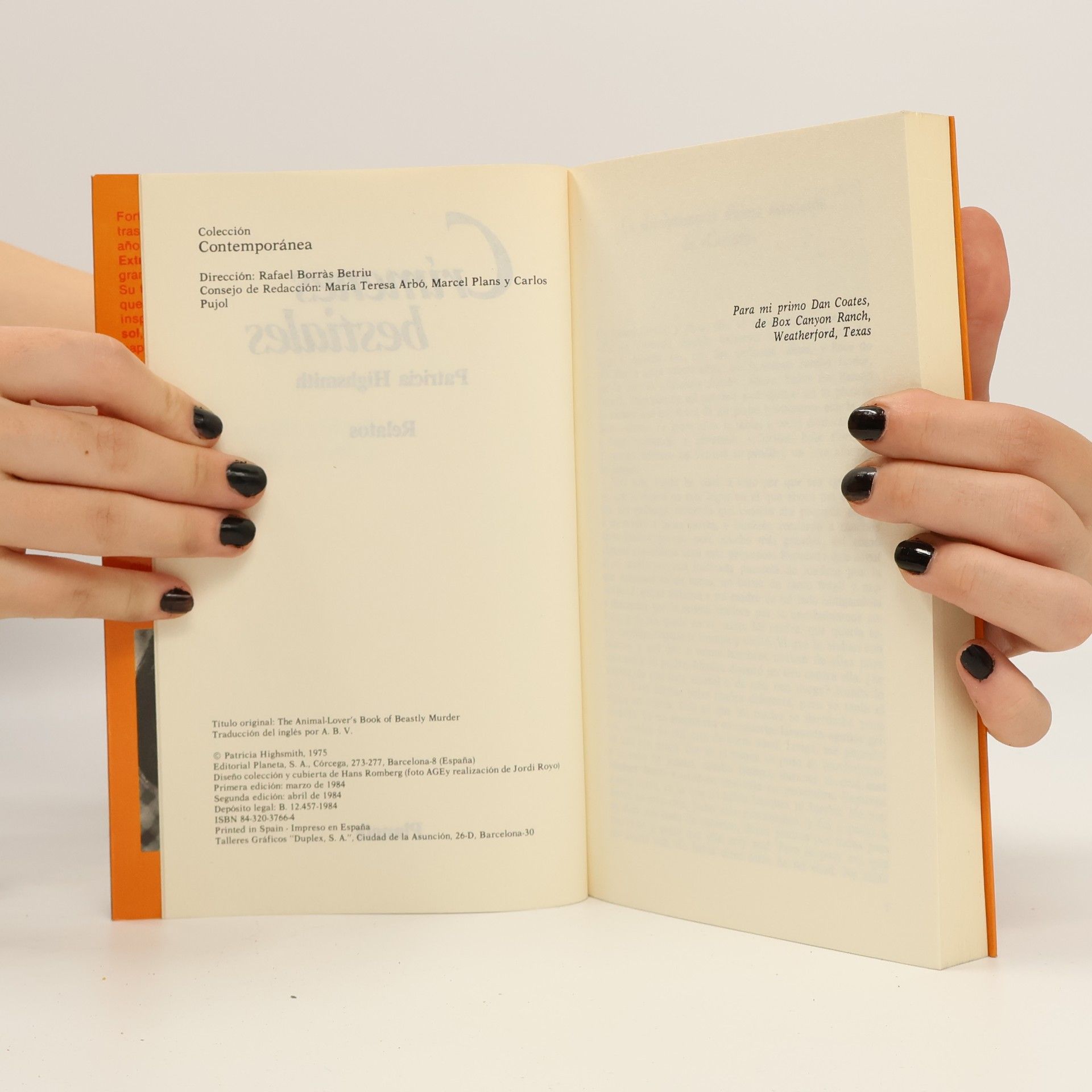 Patricia Highsmith Crimenes bestiales - 2ª edición