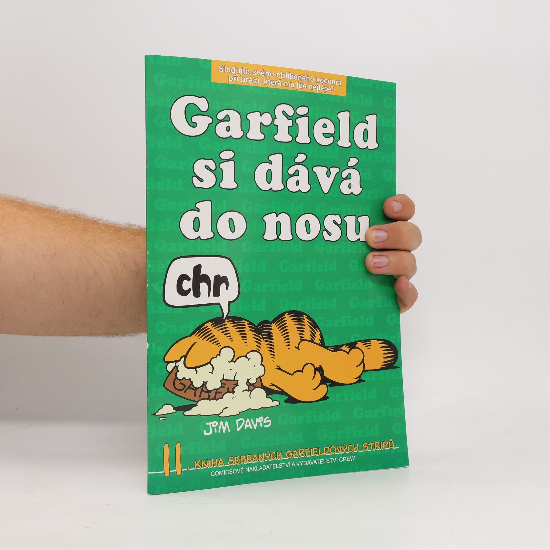 Jim Davis Garfield si dává do nosu