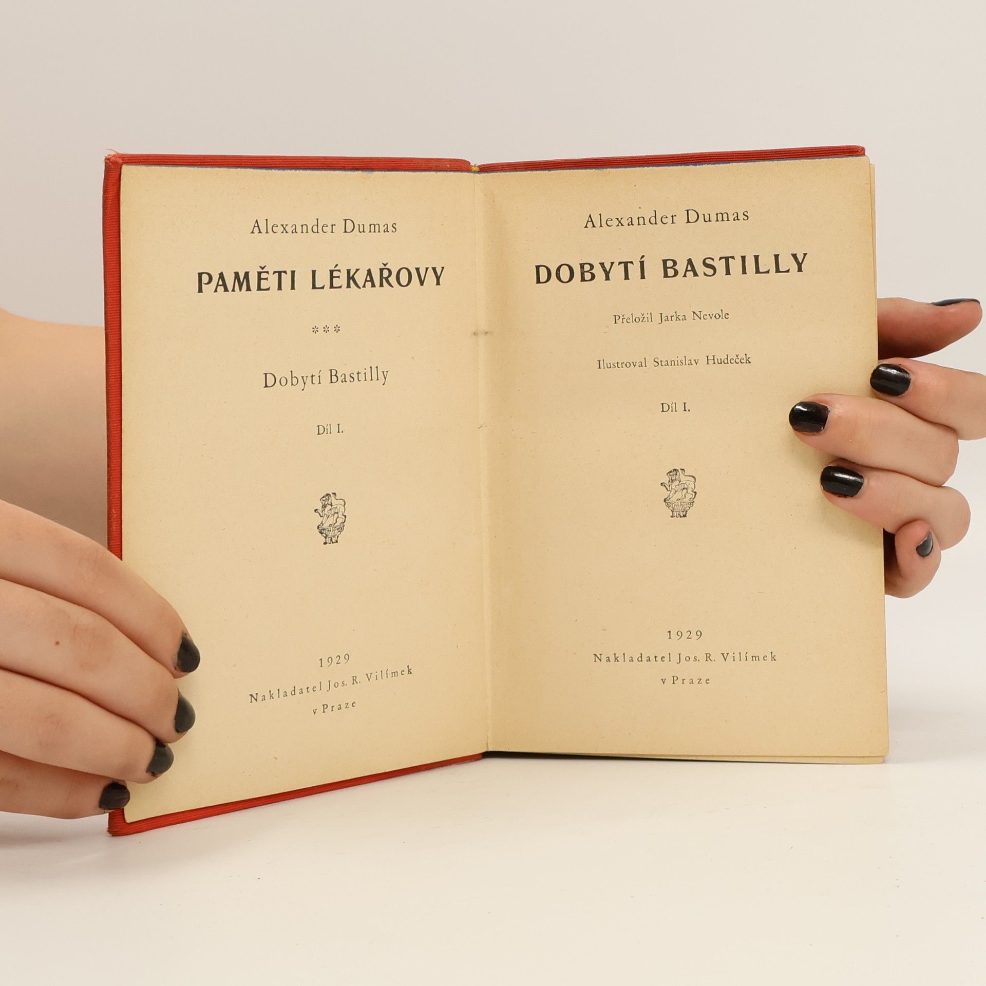 Alexandre Dumas Paměti lékařovy. Dobytí Bastilly. Díl I.