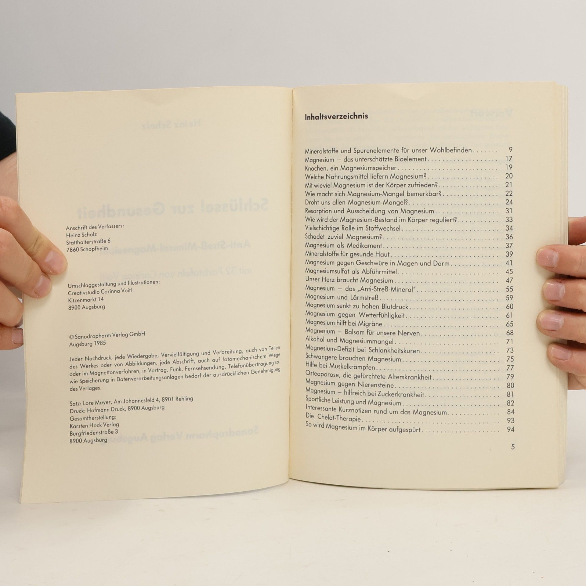 Heinz Scholz Schlüssel zur Gesundheit