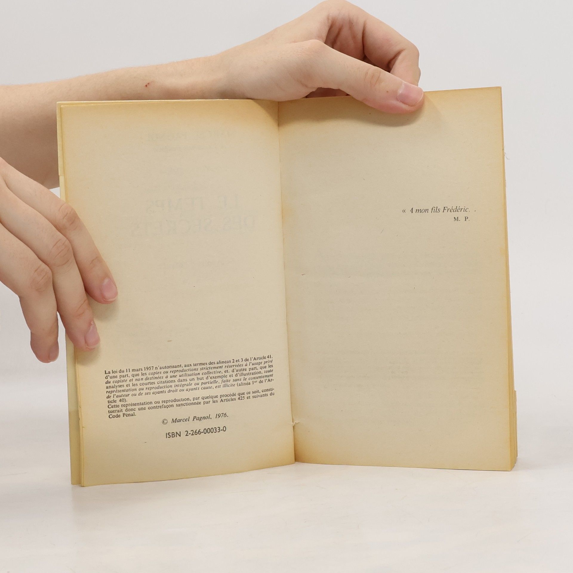 Marcel Pagnol Le temps des secrets